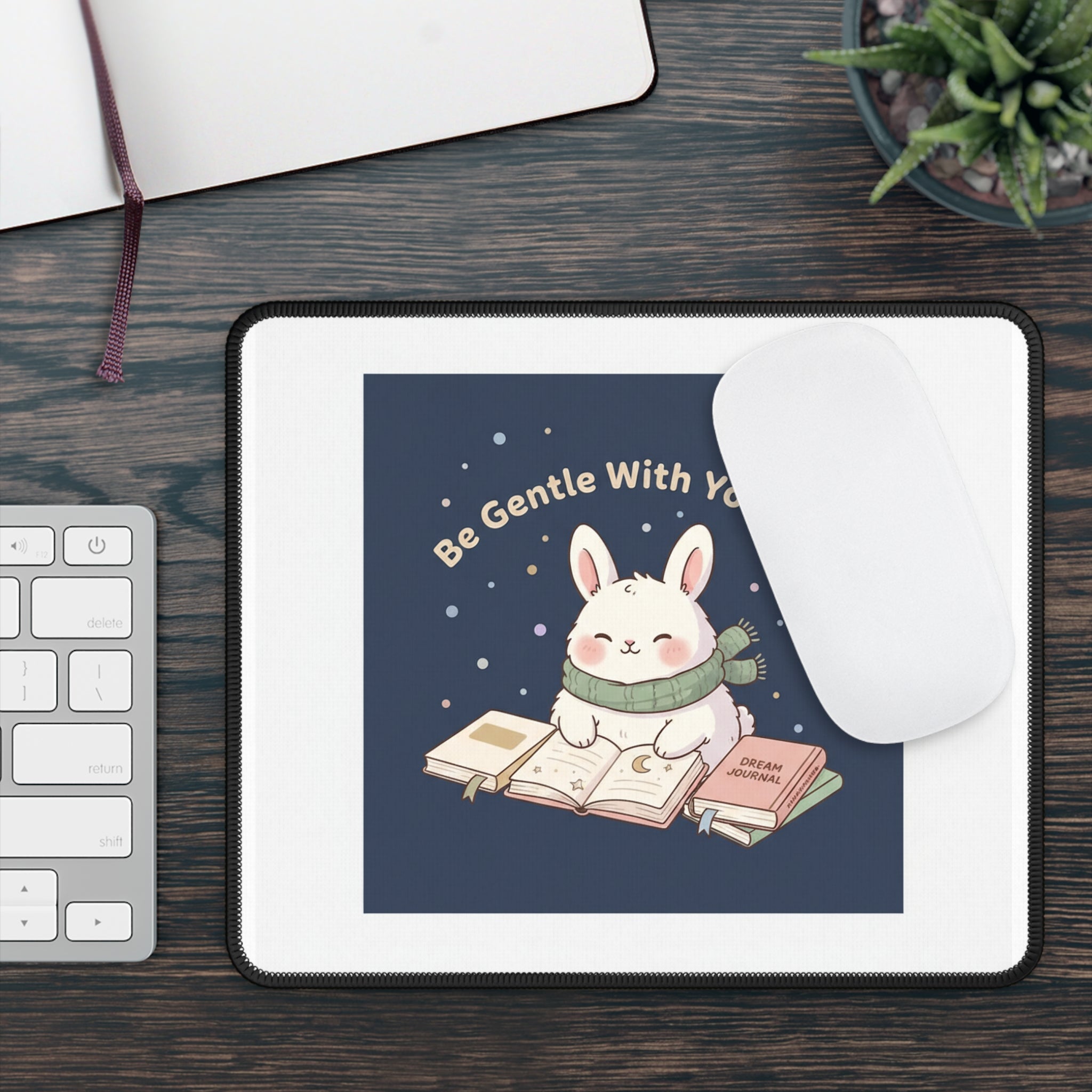 Rabbit Mouse Pad – Be Gentle With Yourself