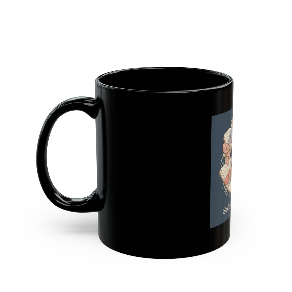 soft life scholar Black Mug 11oz