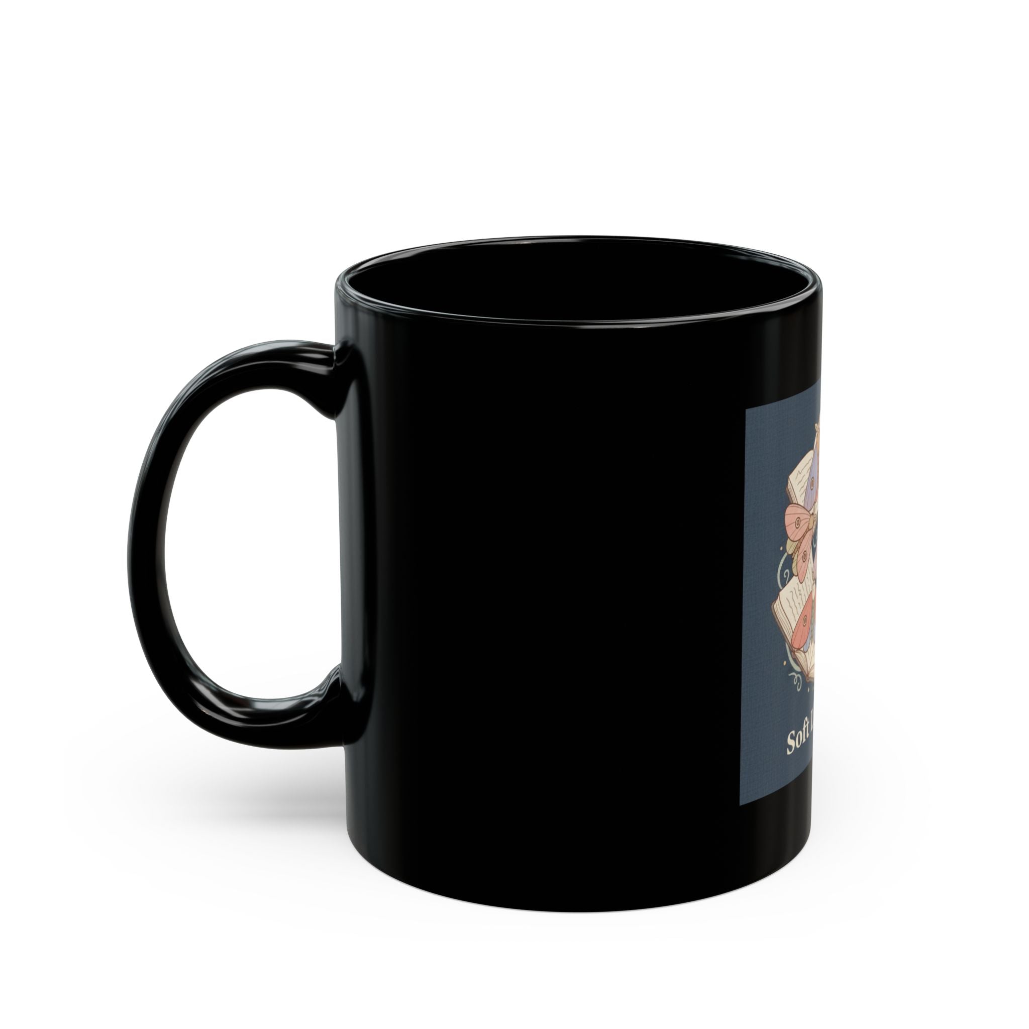 soft life scholar Black Mug 11oz