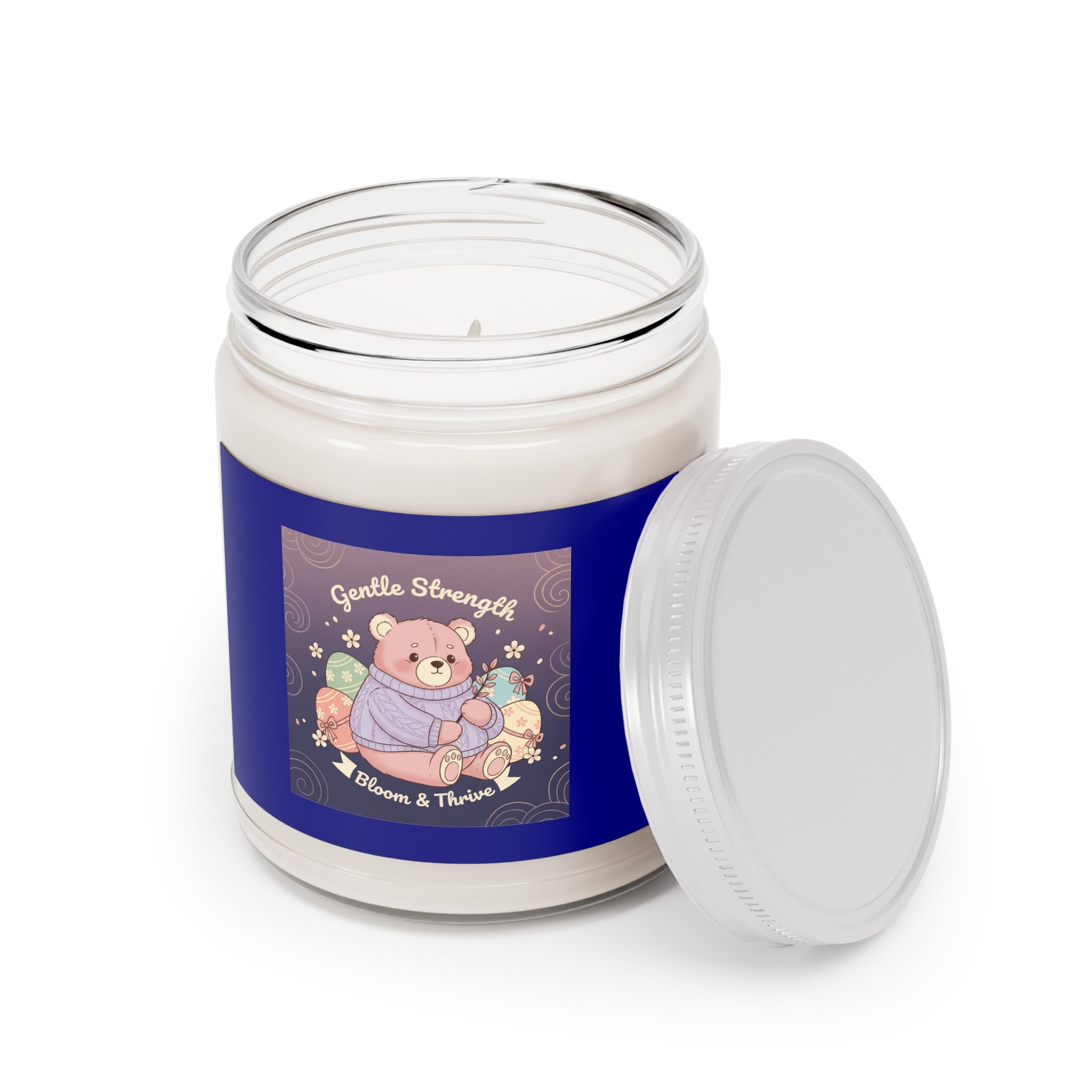 Bear Scented Candle – Gentle Strength Bloom Thrive