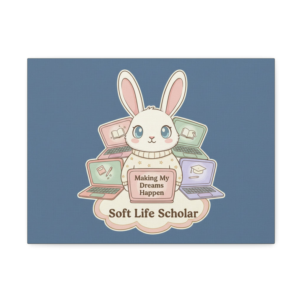 Bunny Canvas Print – Making My Dreams Happen Soft Life Schola