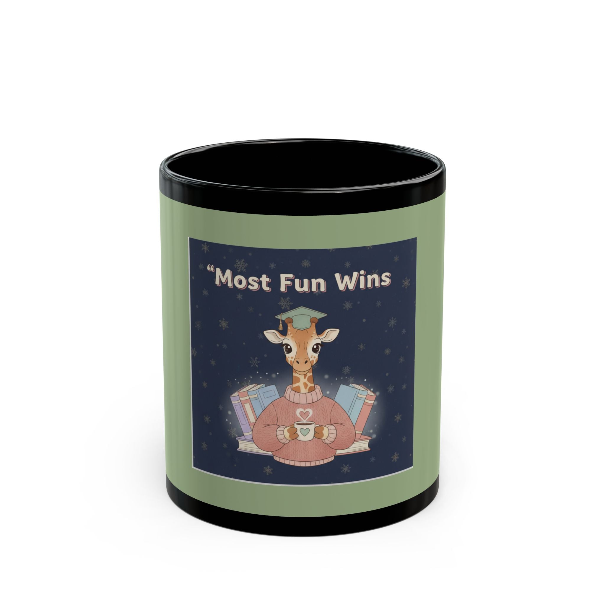 Giraffe Black Mug 11oz – Most Fun Wins