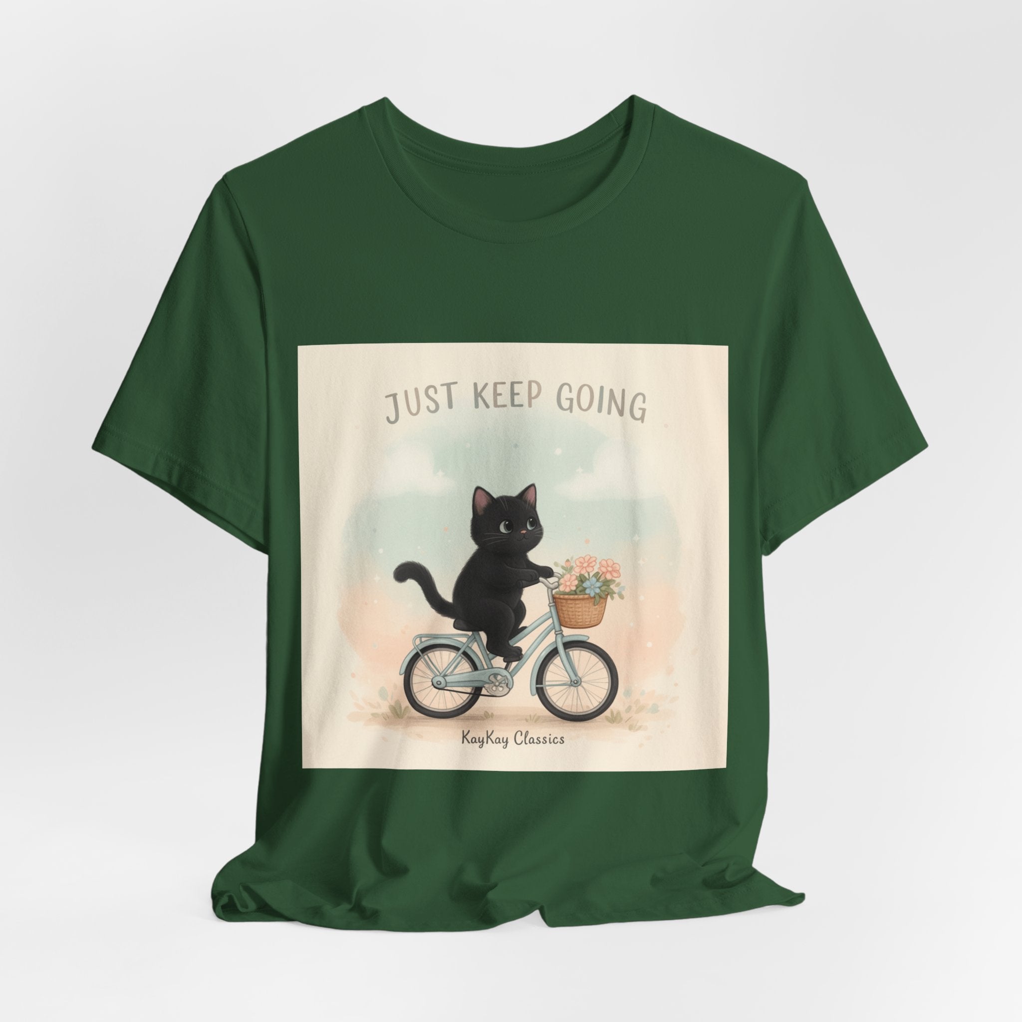 "Design" Black Cat Women Tee | College Girl Gift | Fashion | KayKay Classics