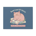 Cat Canvas Print – Sweet Land of Liberty