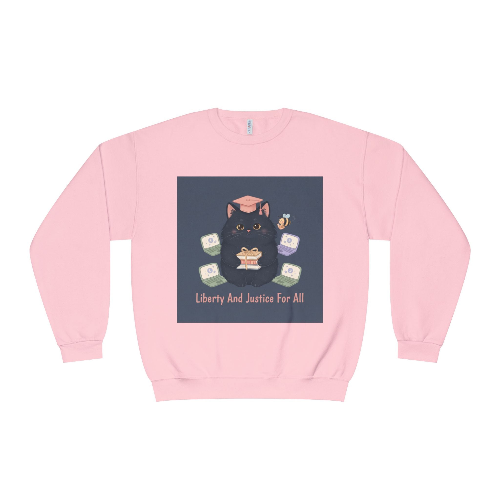 Black Cat Crewneck Sweatshirt – Liberty and Justice for All