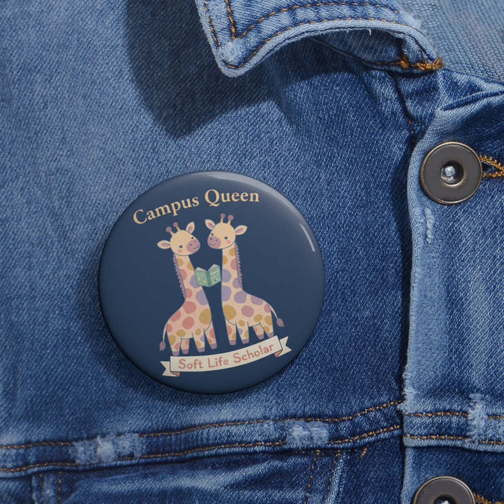 Giraffes Pin Button – Campus Queen Soft Life Scholar