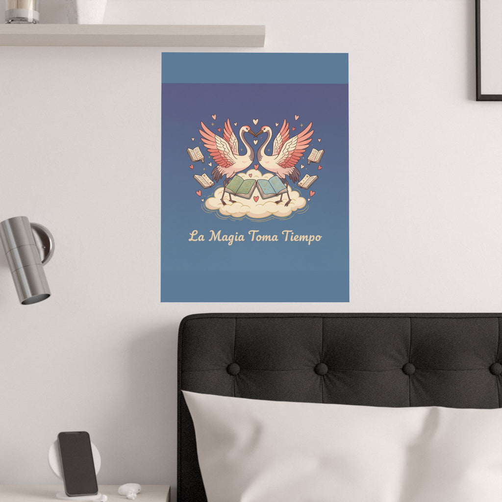 La Magia Toma Tiempo Flamingo Poster