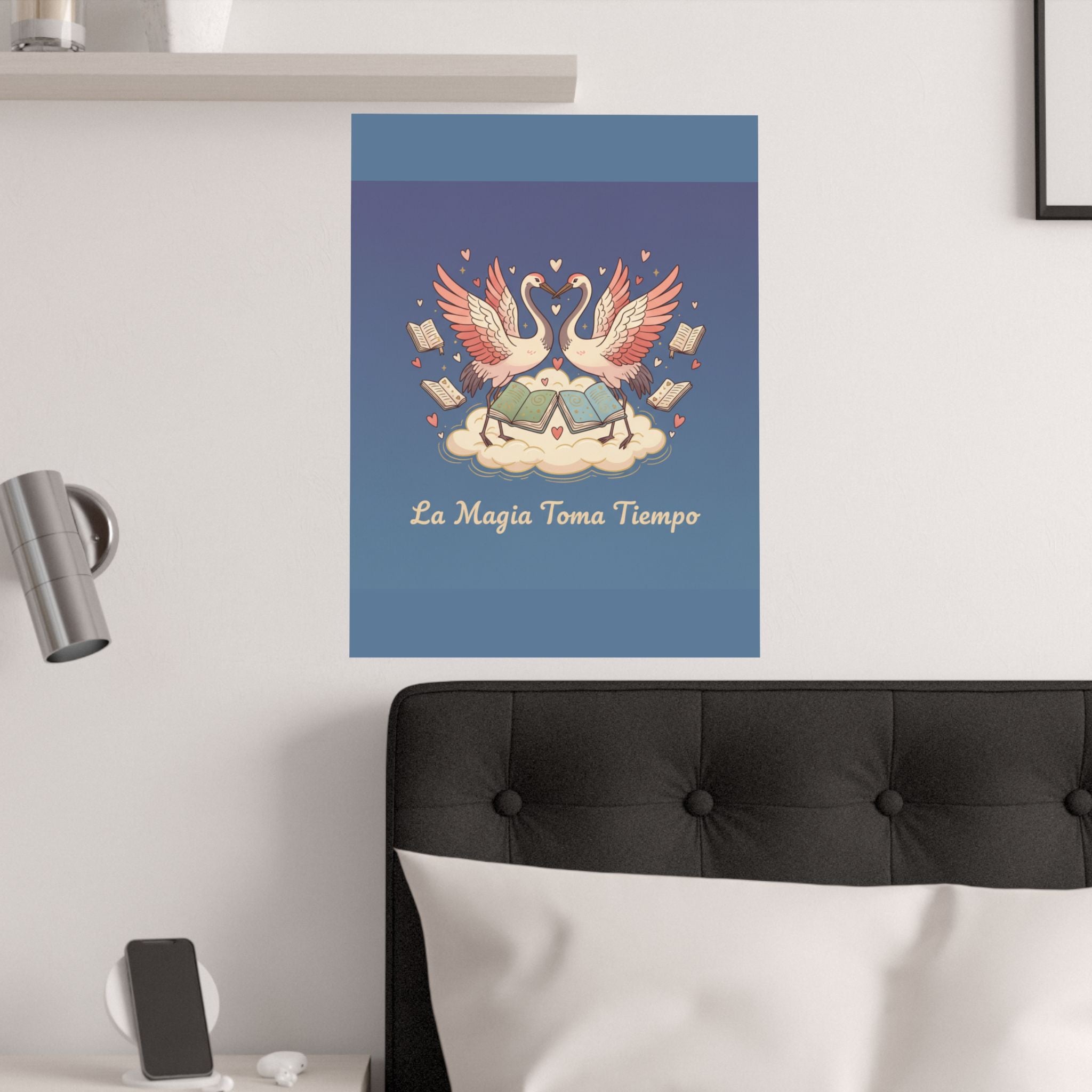 La Magia Toma Tiempo Flamingo Poster