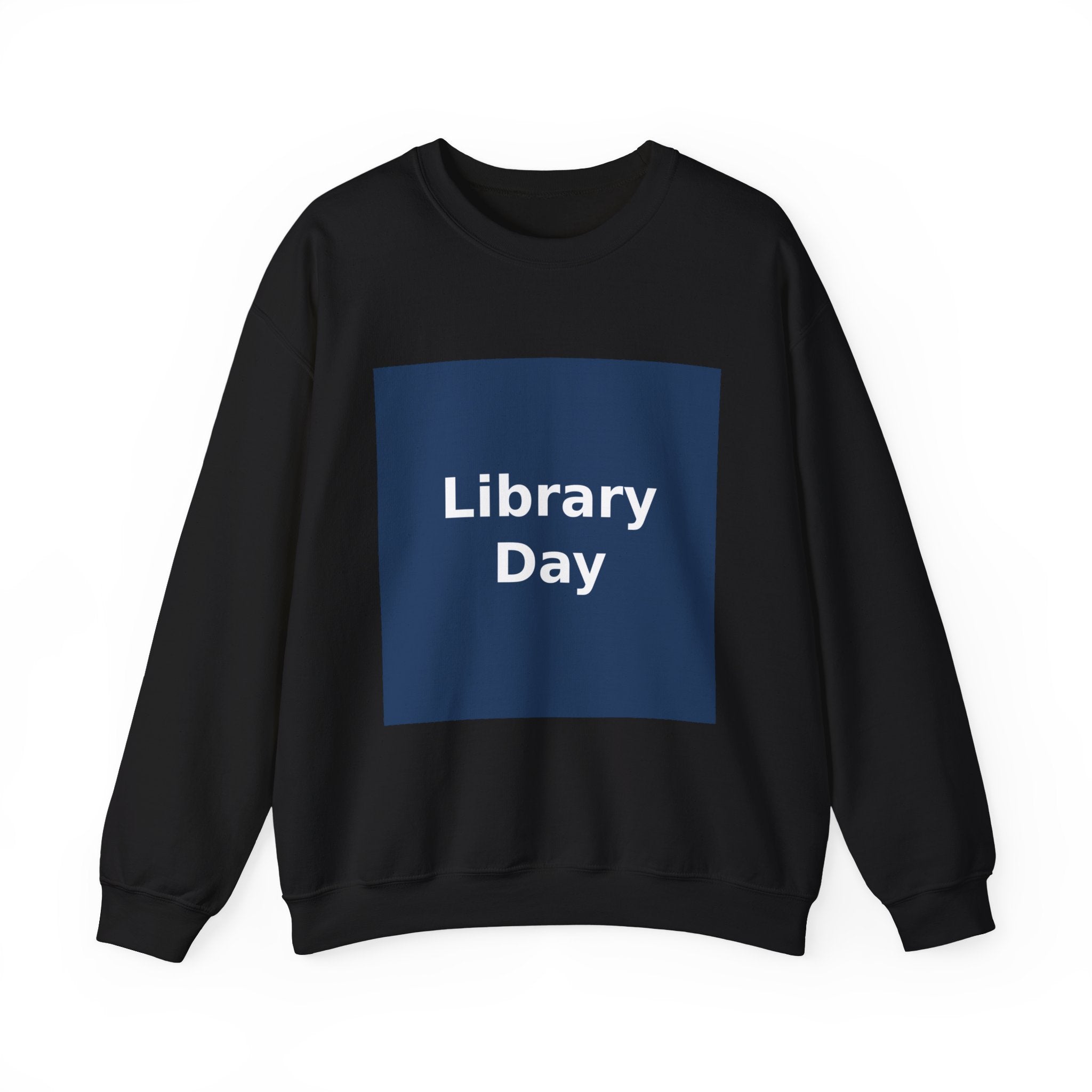 "Library Day" Black Cat Crewneck | College Girl Gift | Fashion | KayKay Classics
