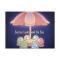 Tiny Chibi Creatures Canvas Print – Success Looks Good on You