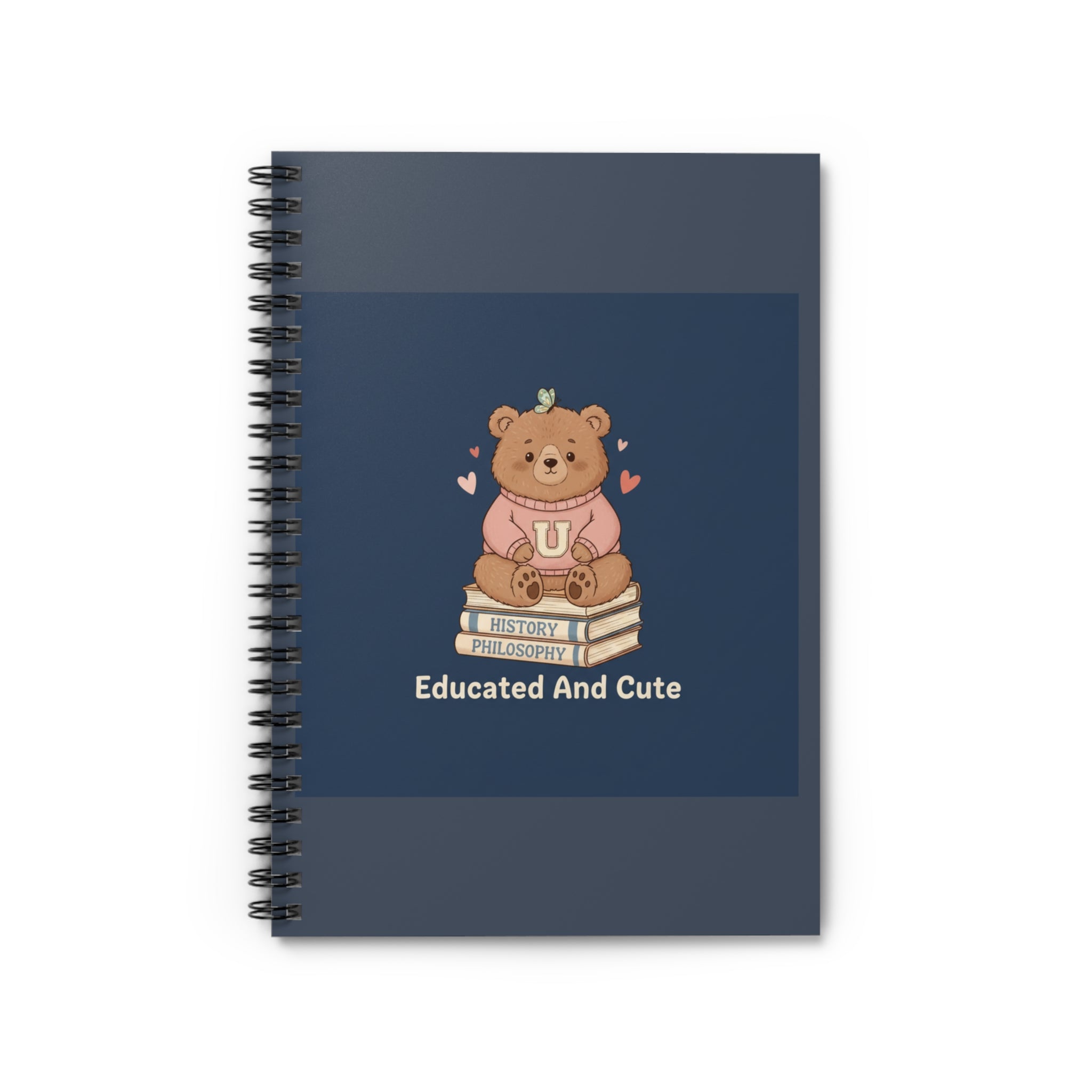 Bear Spiral Notebook – Educated and Cute