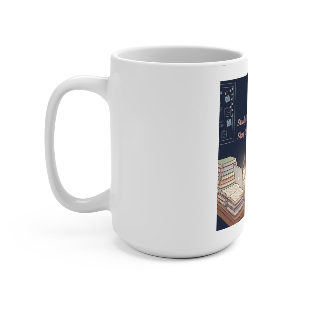 Bunny Mug 15oz – Study Now Slay Later
