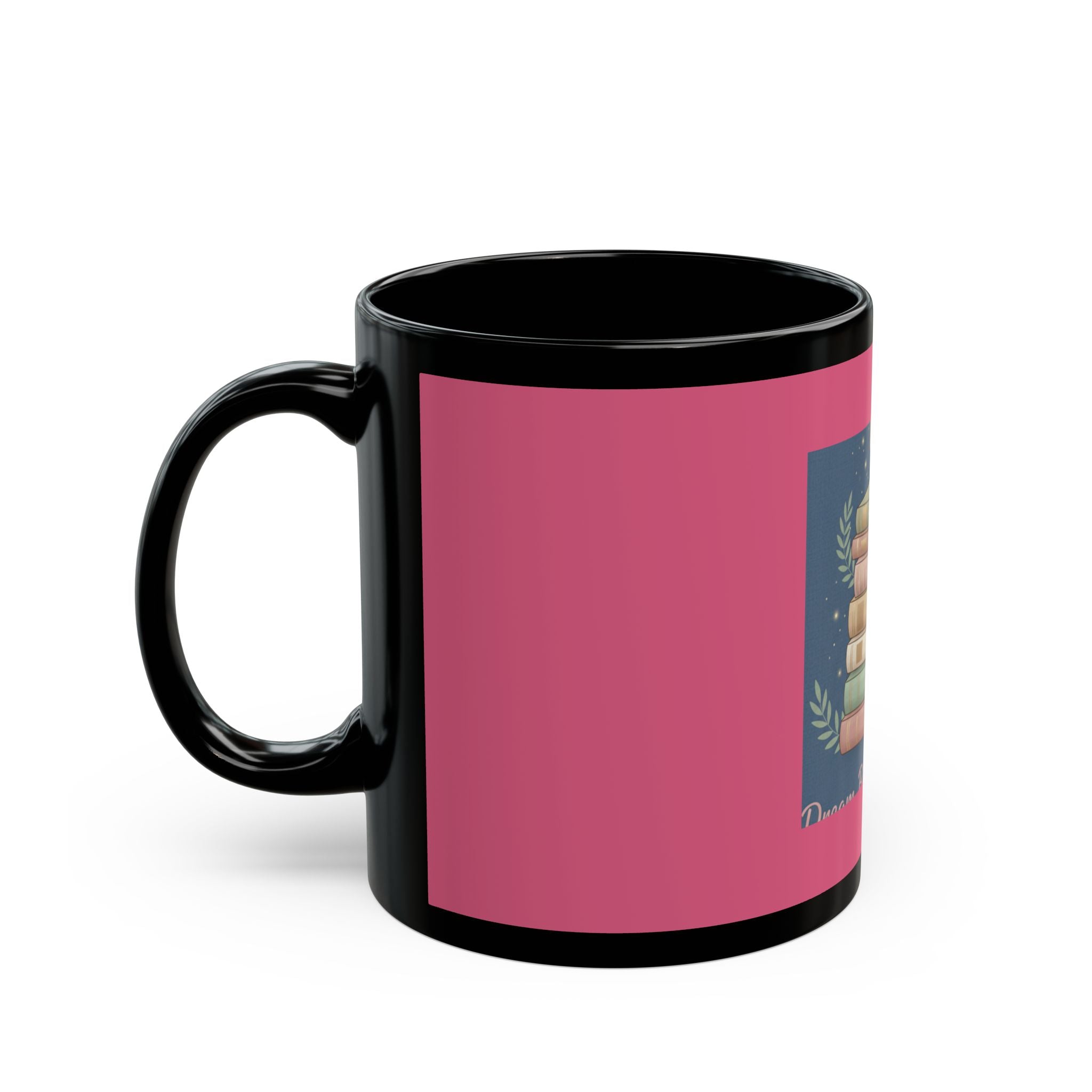 Butterfly Black Mug 11oz – Dream Big Study Hard
