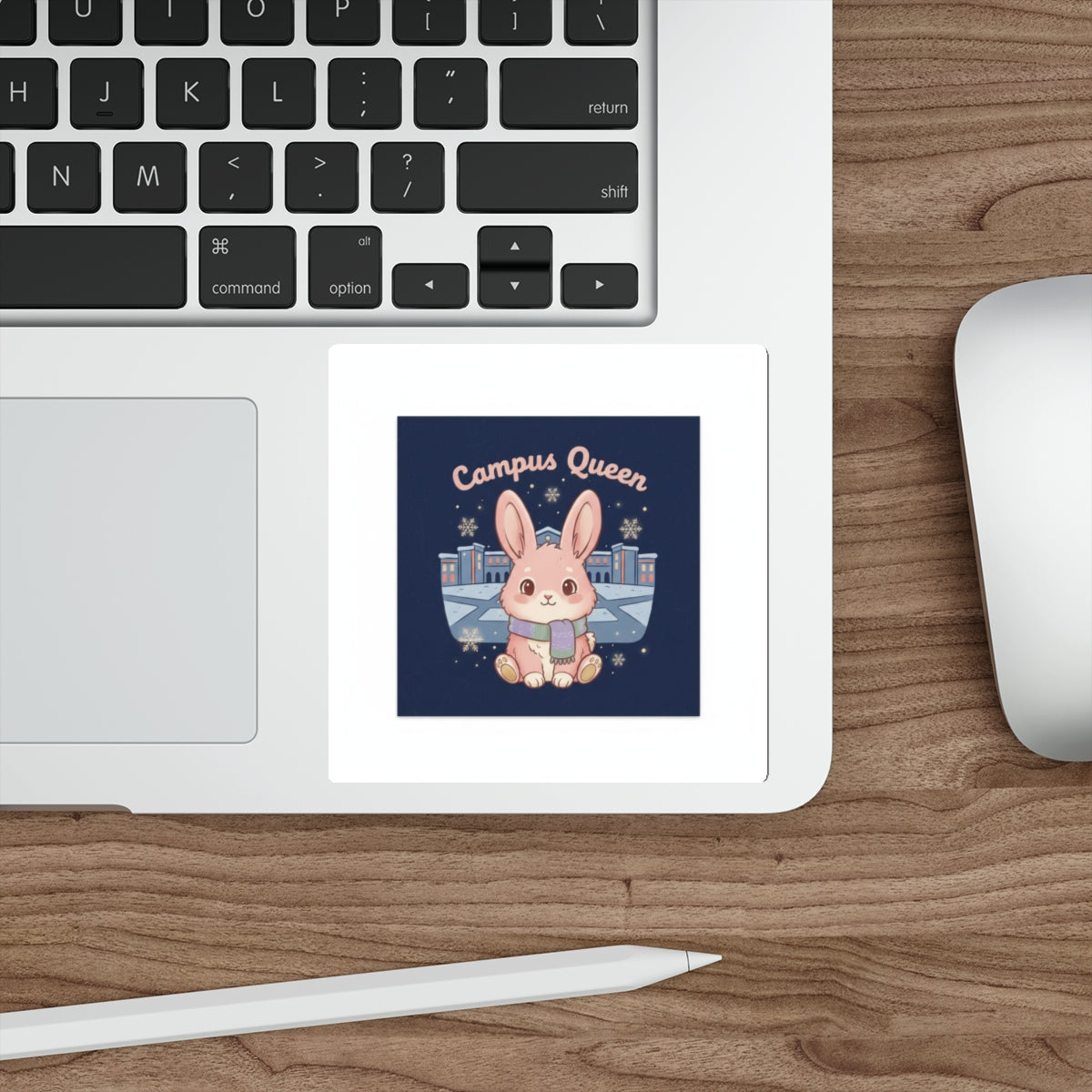 Rabbit Die-Cut Sticker – Campus Queen
