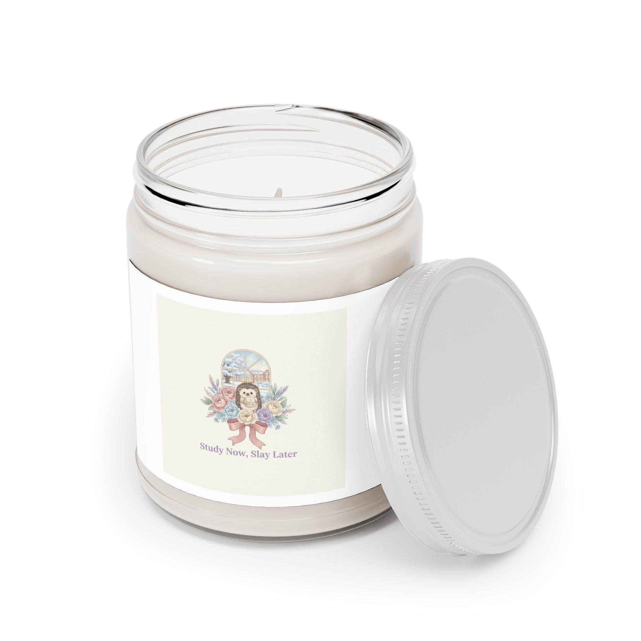 Study Now, Slay Later Hedgehog Scented Candle