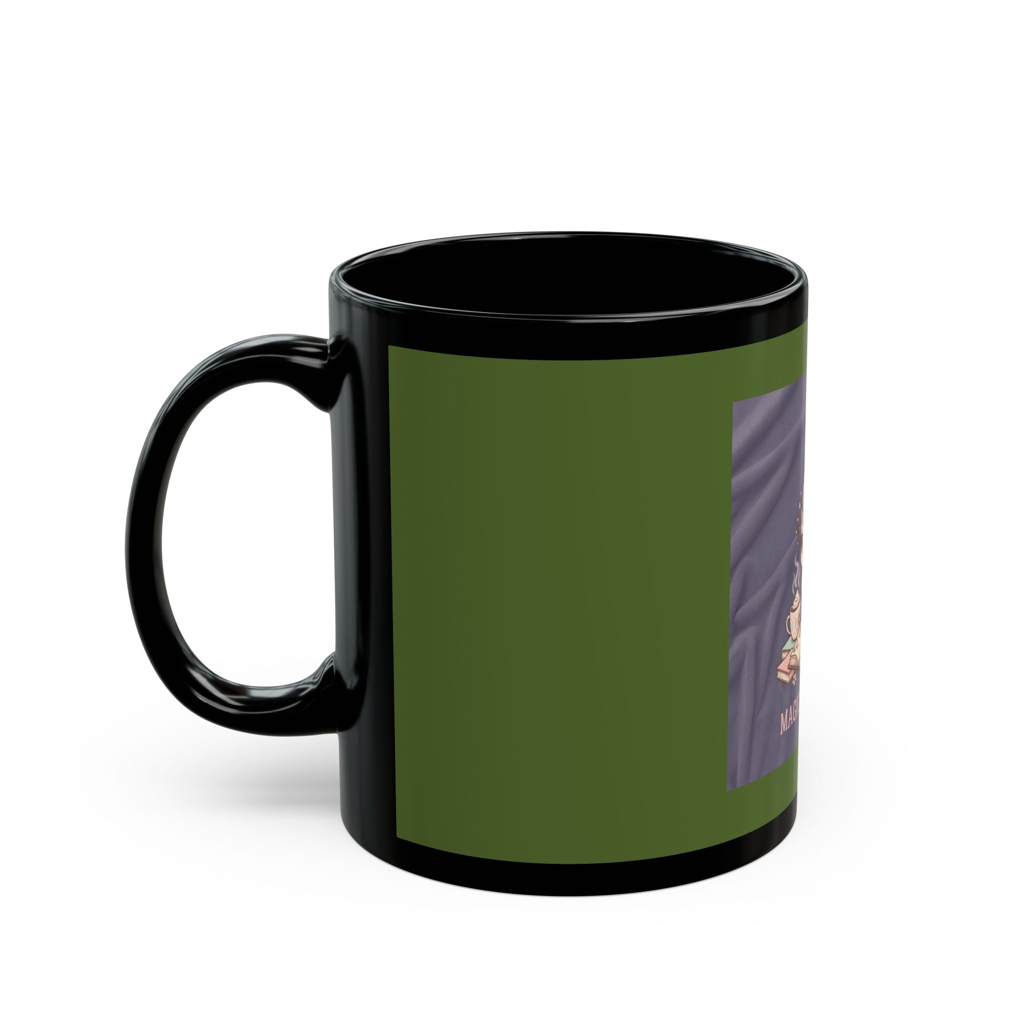Magic Takes Time Black Mug 11oz – Wall Art