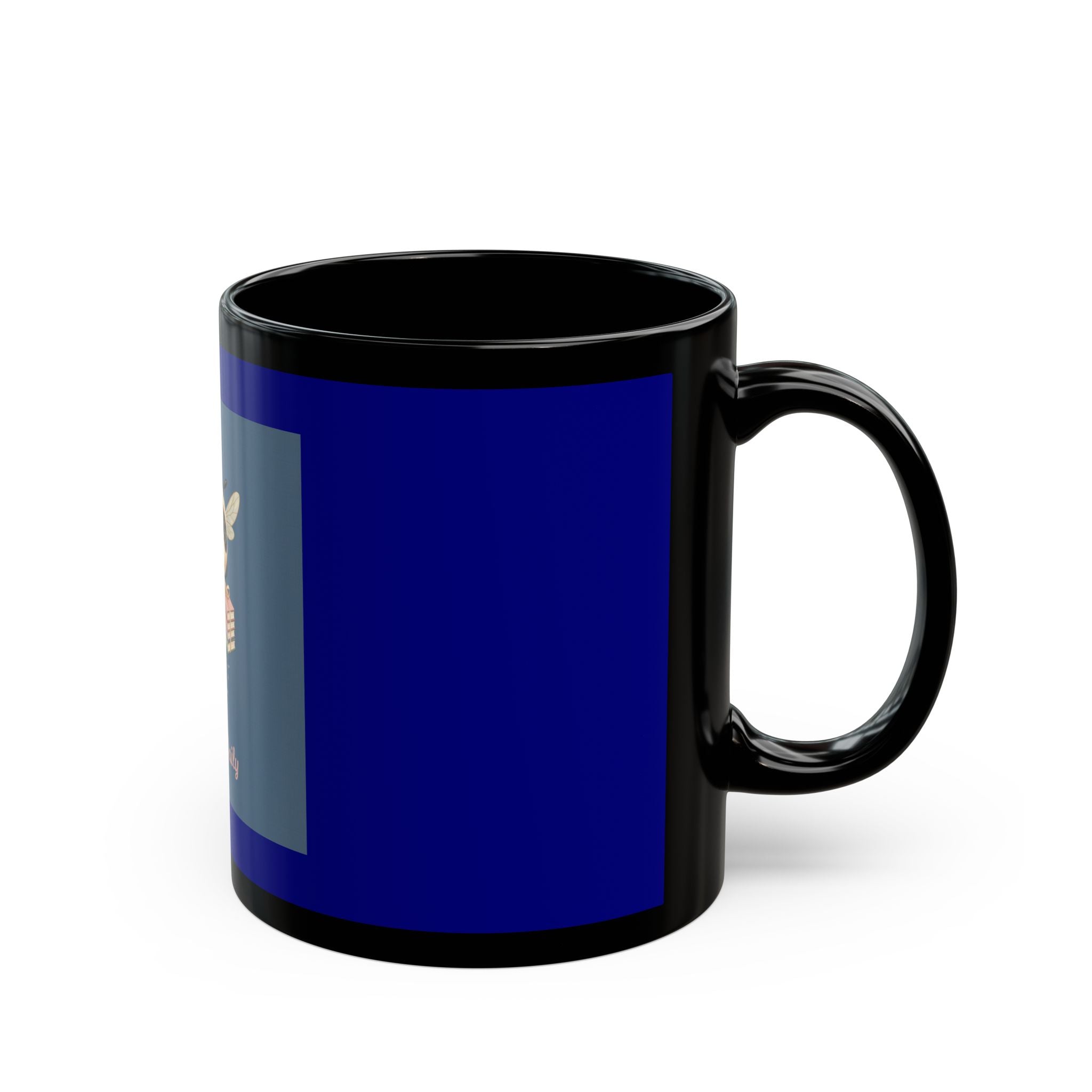 Bee Black Mug 11oz – Sparkle Daily