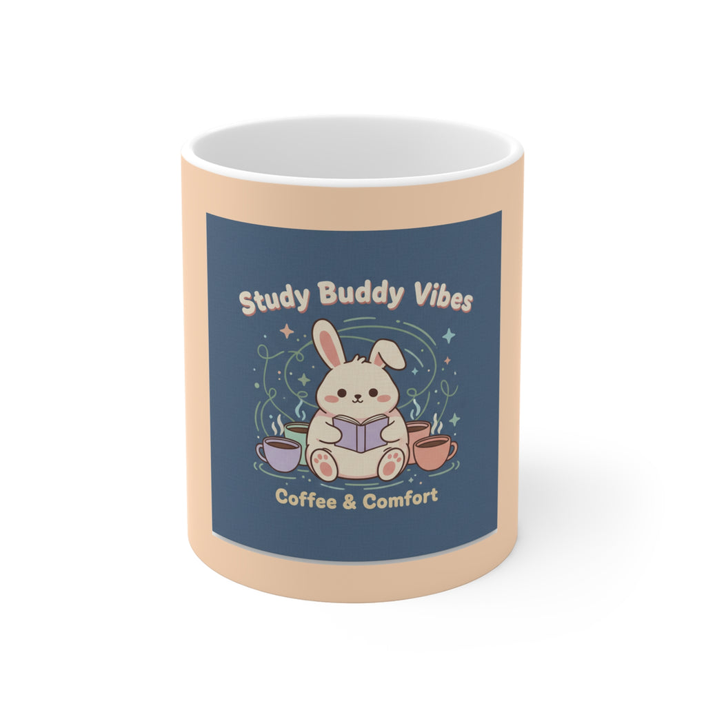 Bunny Mug 11oz – Study Buddy Vibes Coffee Comfort