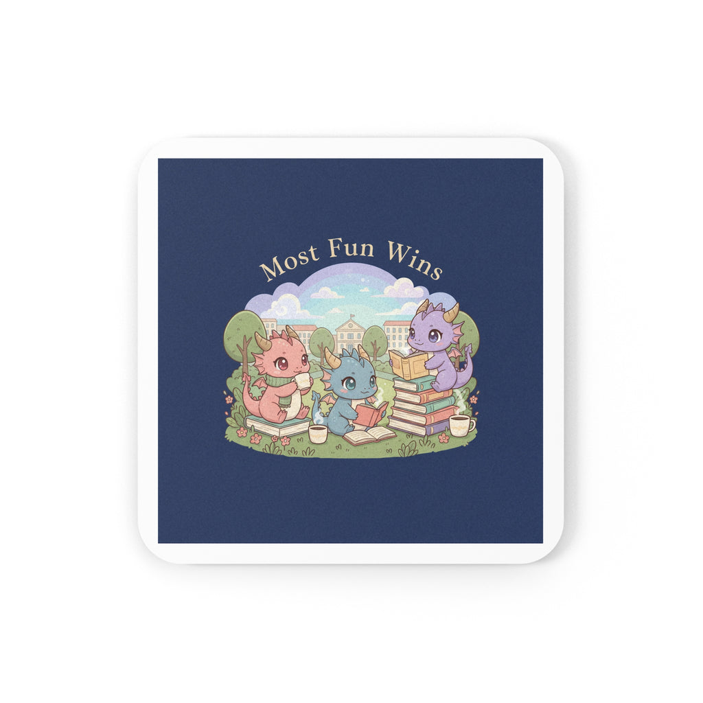 Baby Dragons Cork Coaster – Most Fun Wins