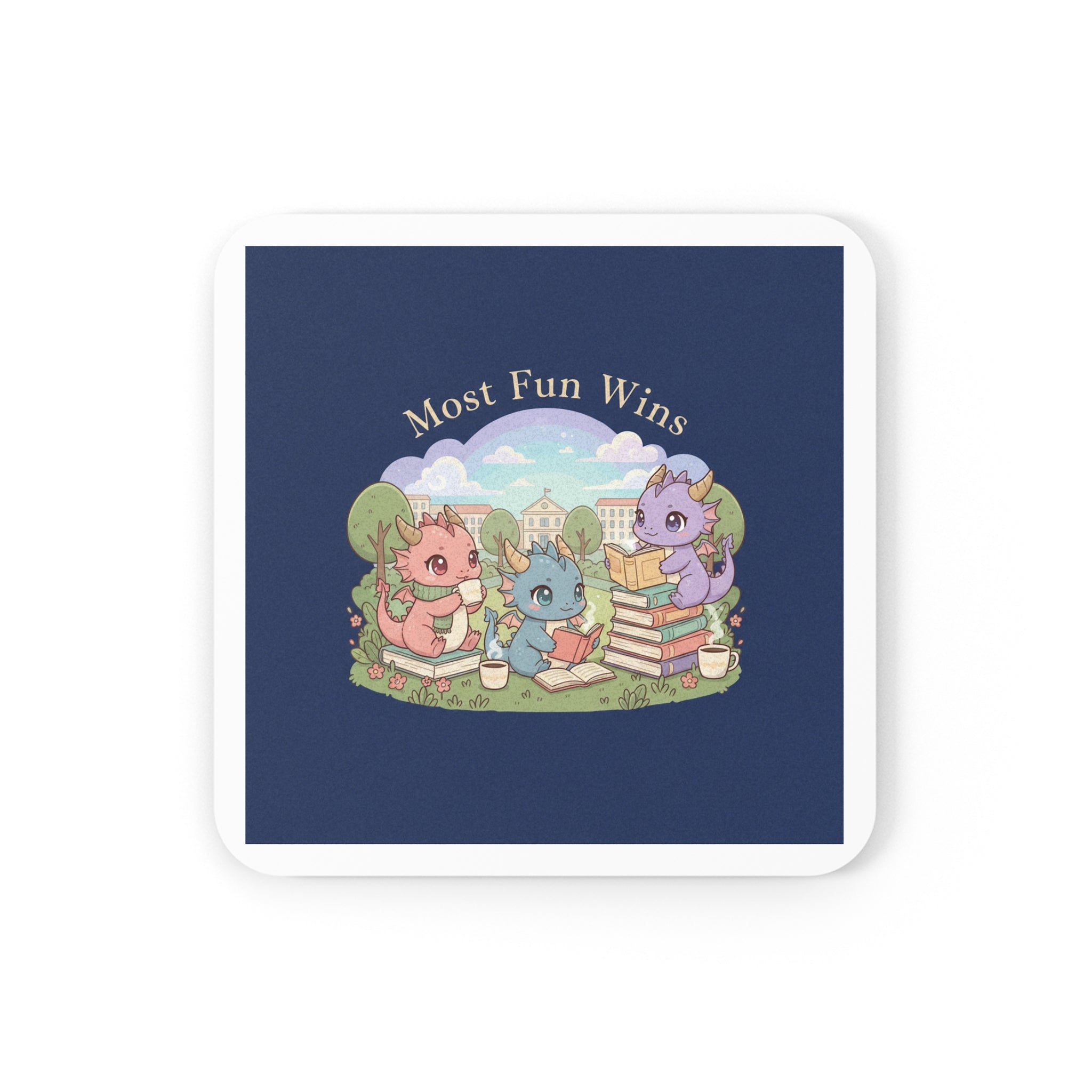 Baby Dragons Cork Coaster – Most Fun Wins