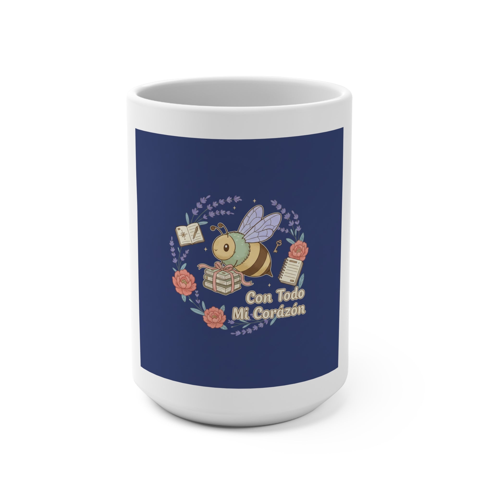 Con Todo Mi Corazón Bee Mug 15oz
