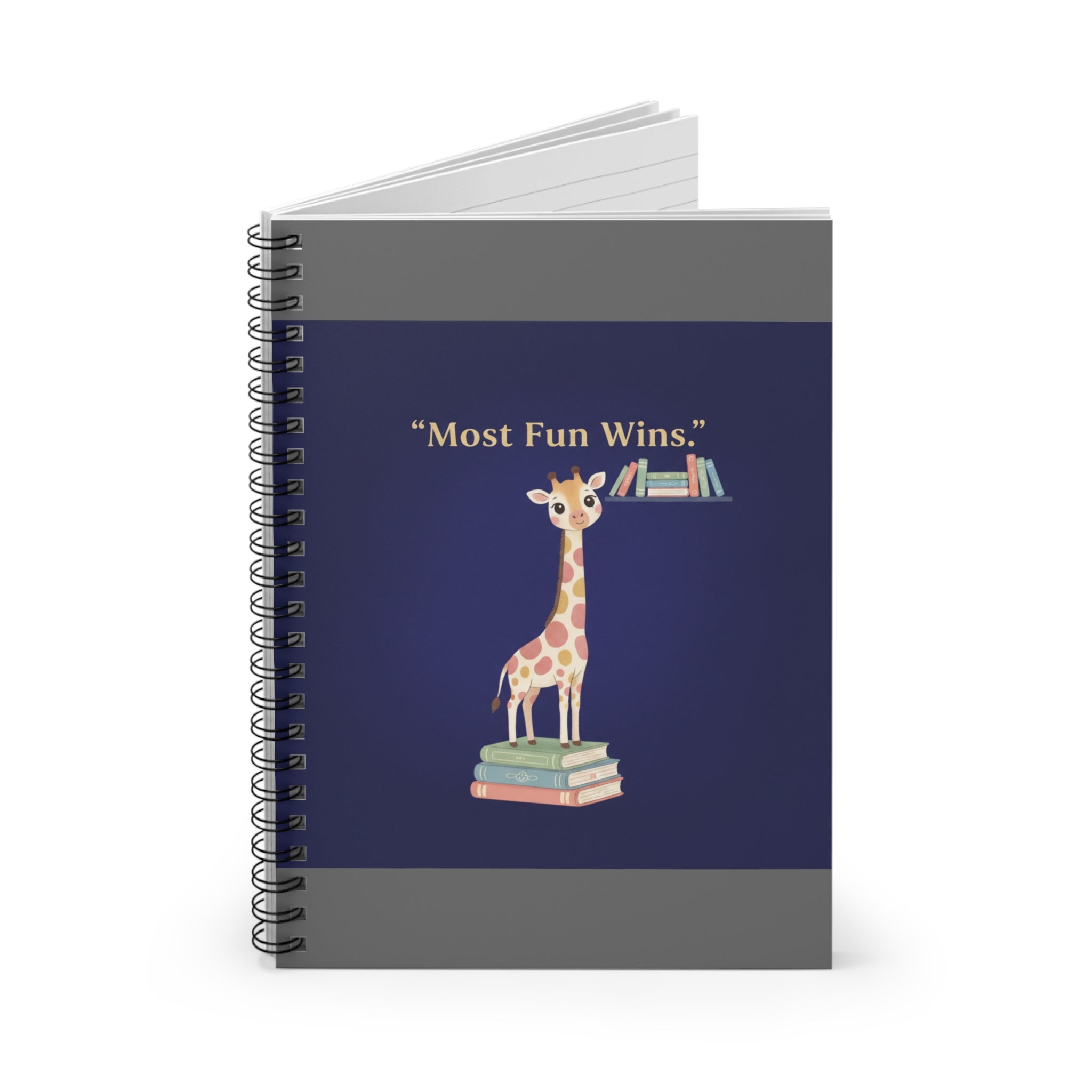Giraffe Spiral Notebook – Most Fun Wins