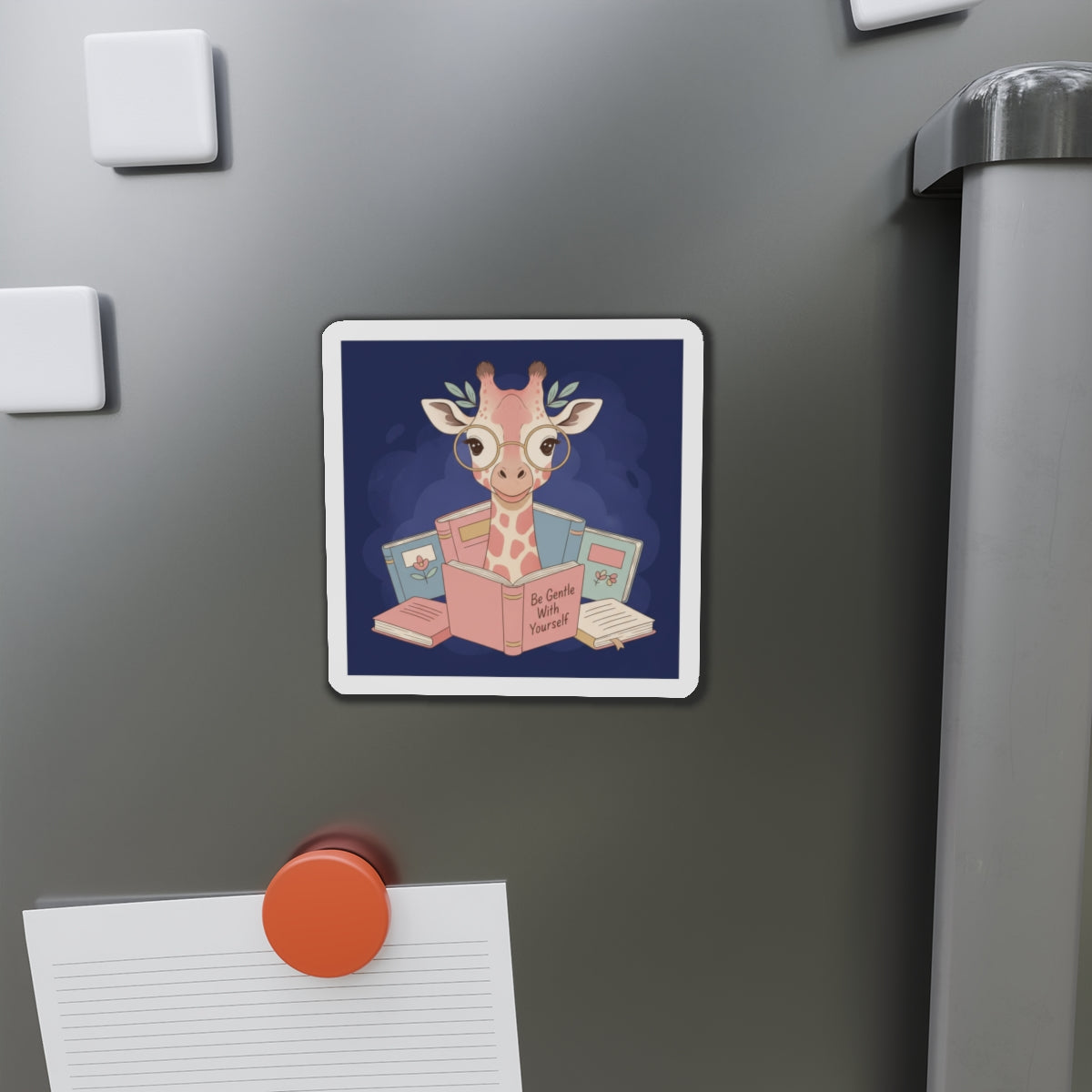 Giraffe Die-Cut Magnet – Be Gentle With Yourself