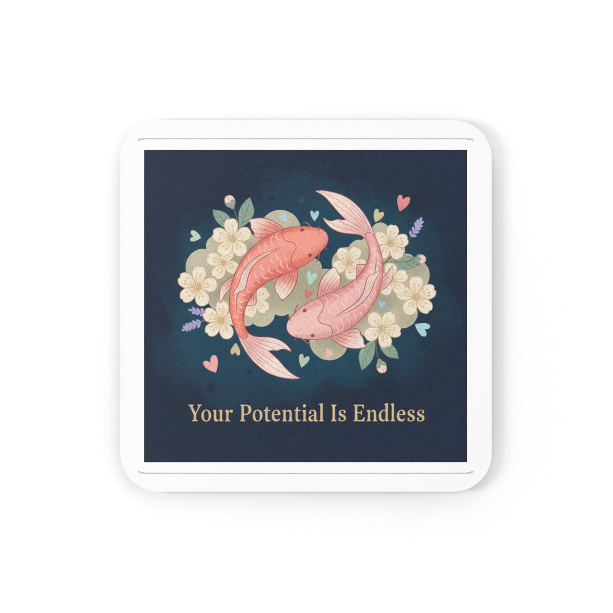 Koi Cork Coaster – Your Potential is Endless