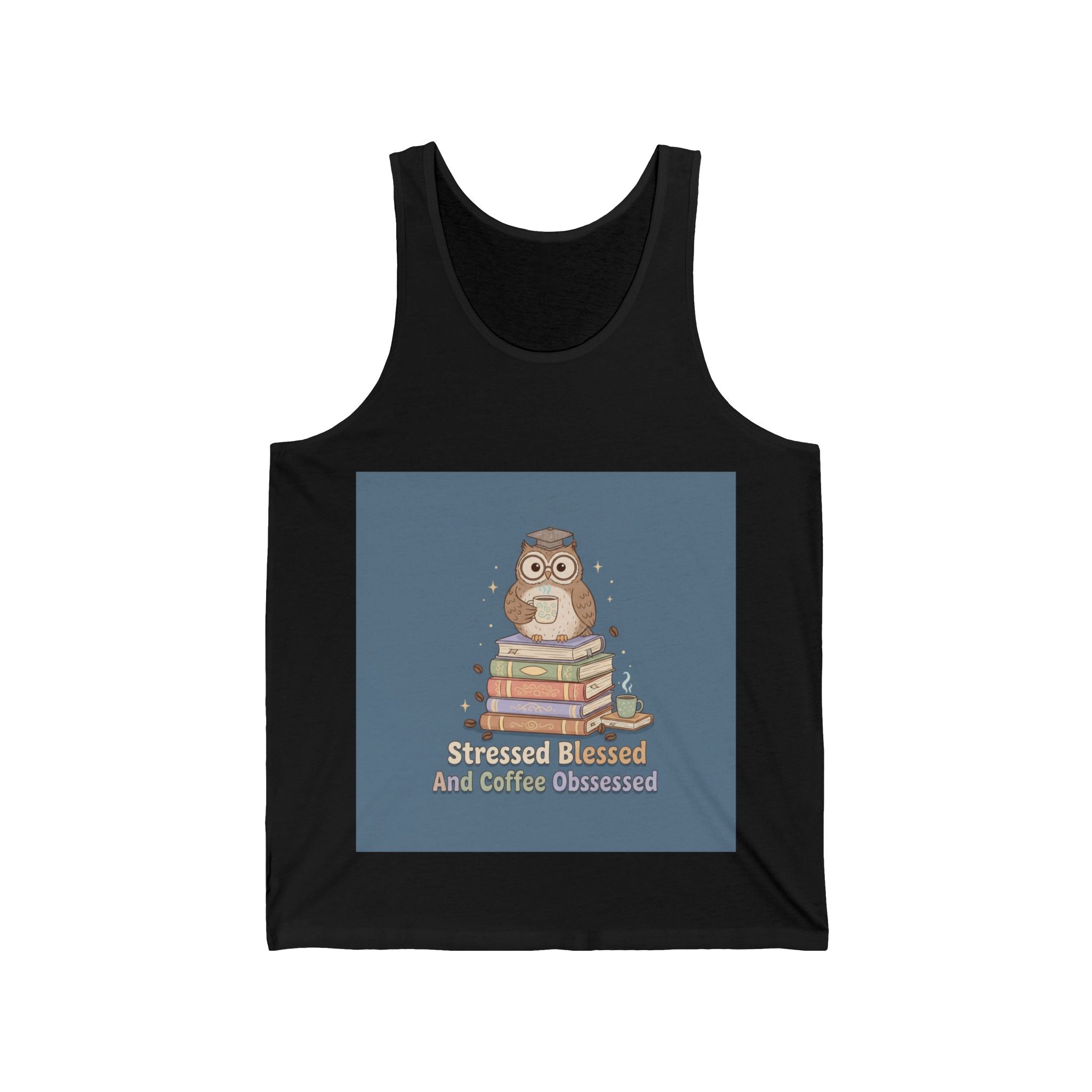 stressed blessed and coffee obsessed Tank Top