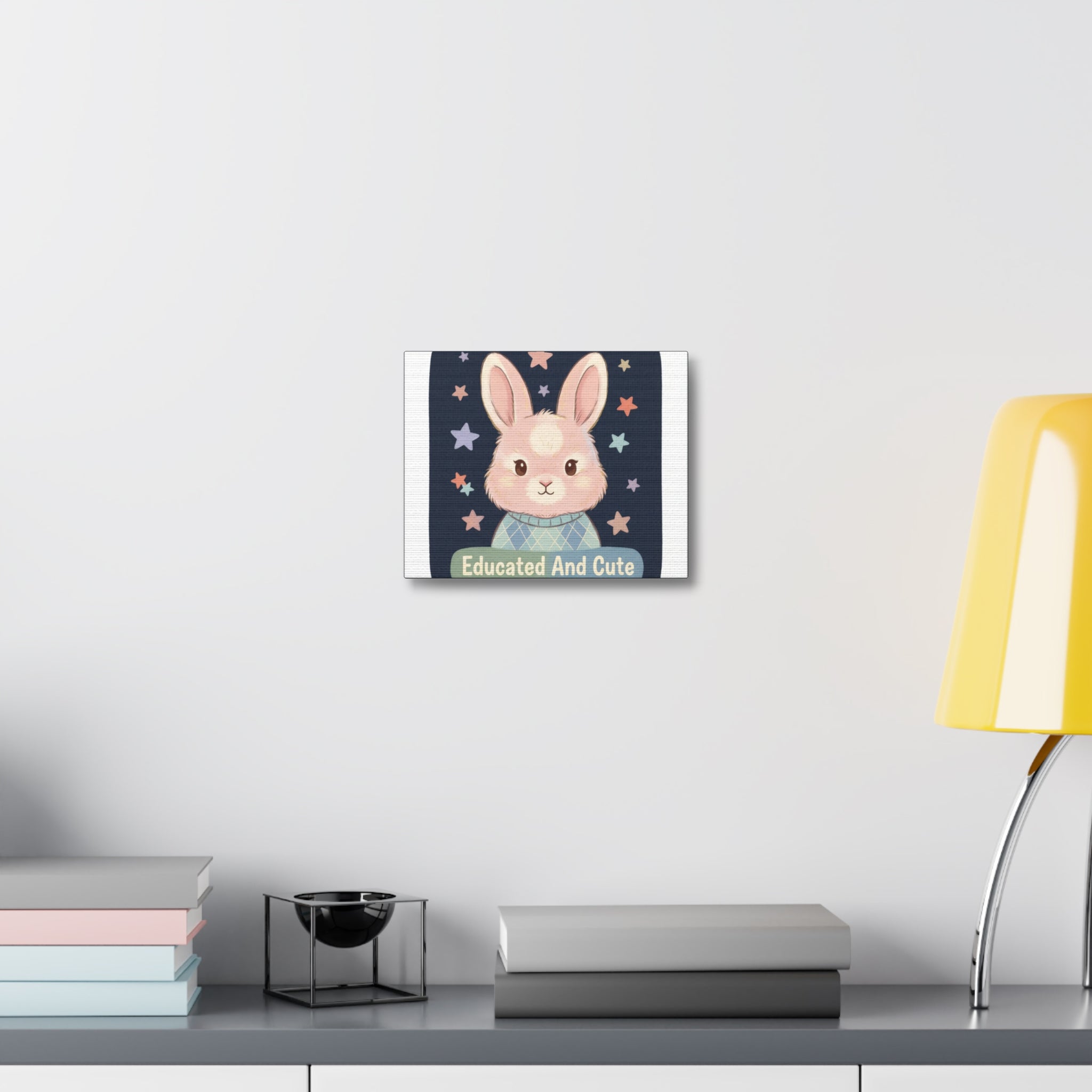 Educated and Cute Canvas