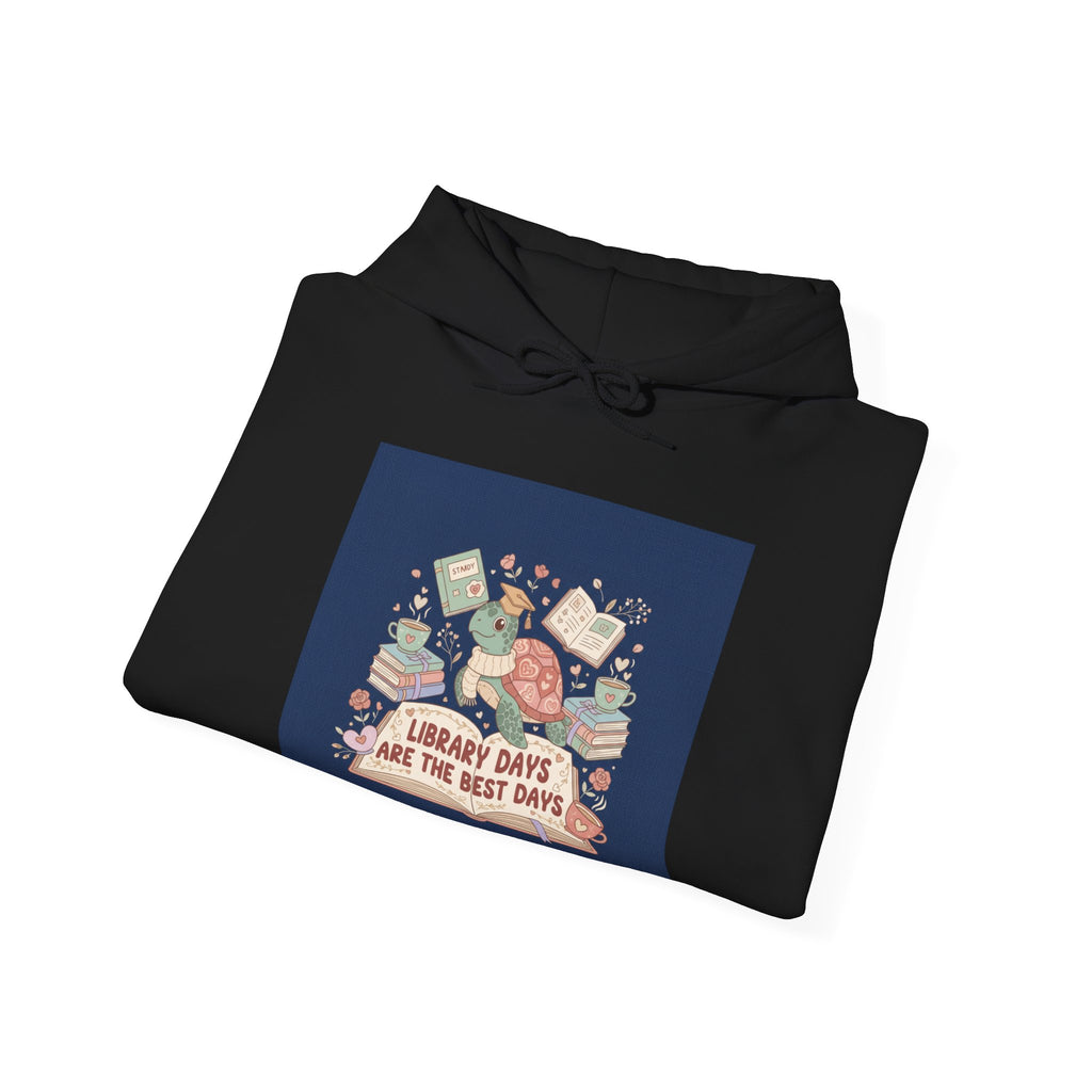 LIBRARY DAYS ARE THE BEST DAYS Turtle Hoodie
