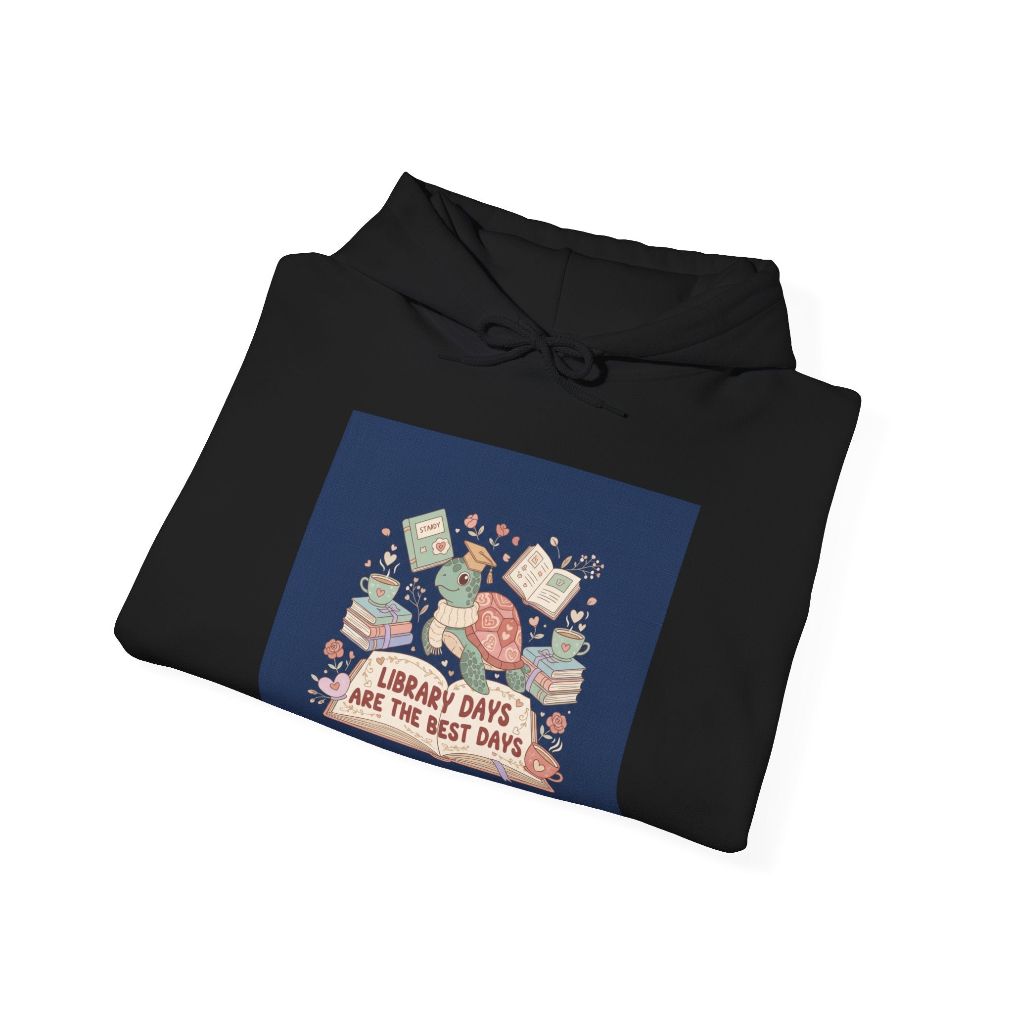 LIBRARY DAYS ARE THE BEST DAYS Turtle Hoodie