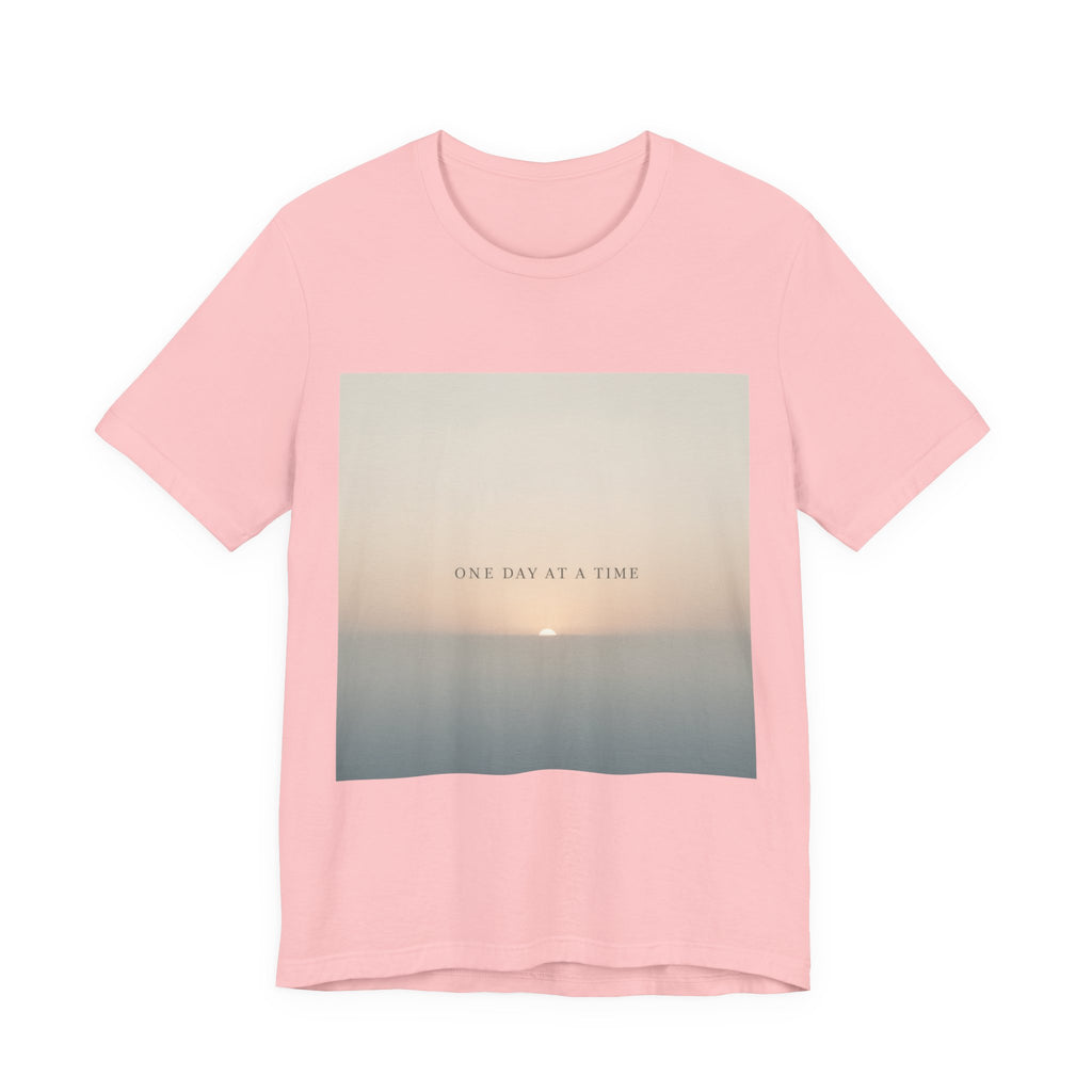 "ONE DAY AT A TIME" Black Cat Women Tee | College Girl Gift | Fashion | KayKay Classics