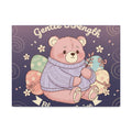 Bear Canvas Print – Gentle Strength Bloom Thrive