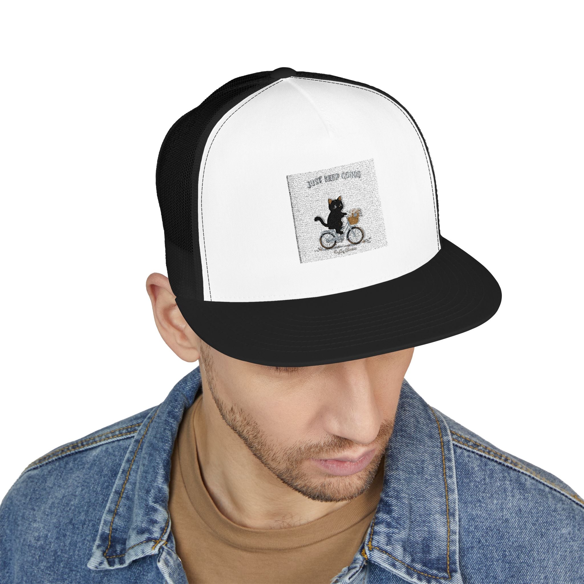 "Design" Black Cat Trucker Cap | College Girl Gift | Fashion | KayKay Classics