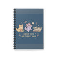 Cats With Glasses Spiral Notebook – Library Days Are the Best Days