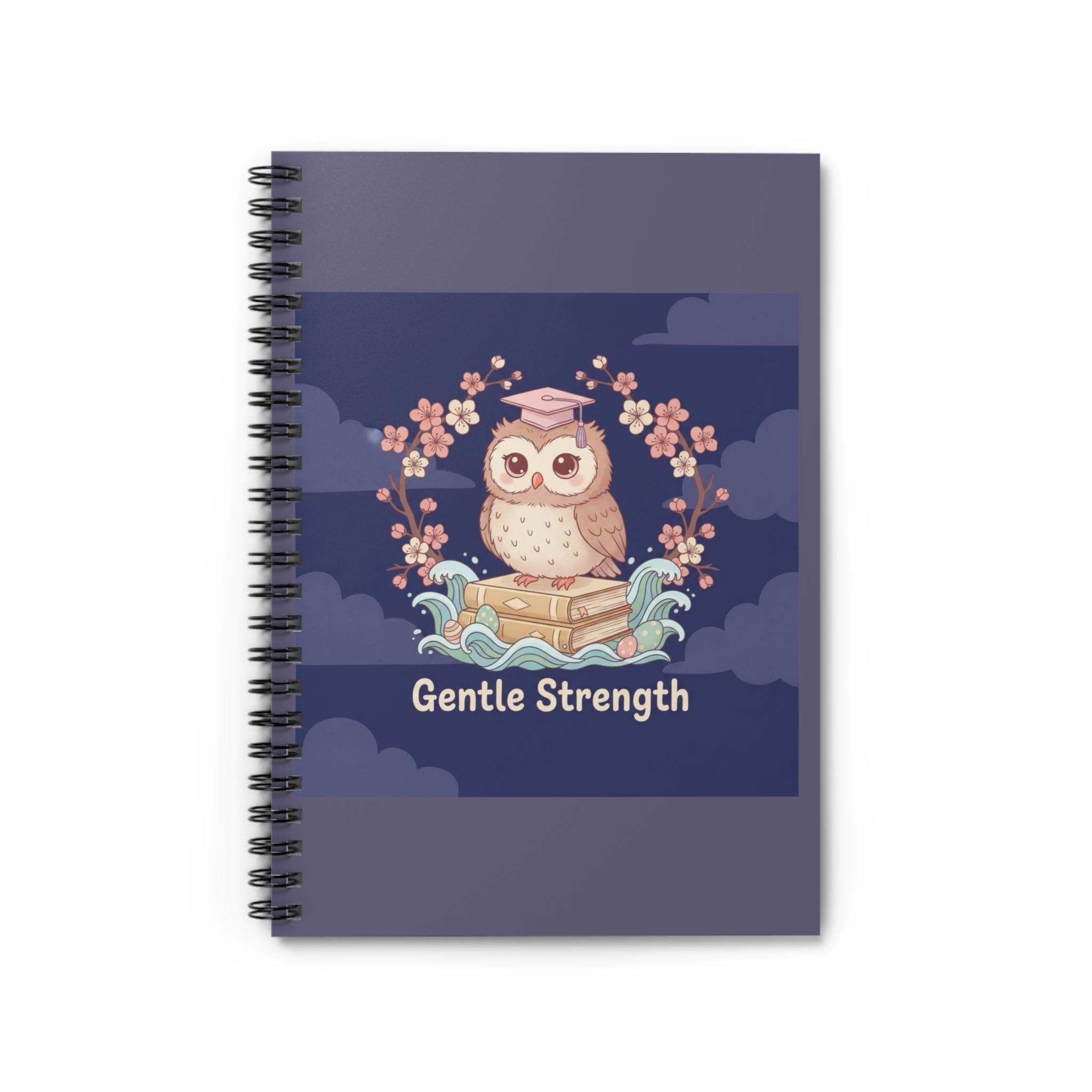 Owl Spiral Notebook – Gentle Strength