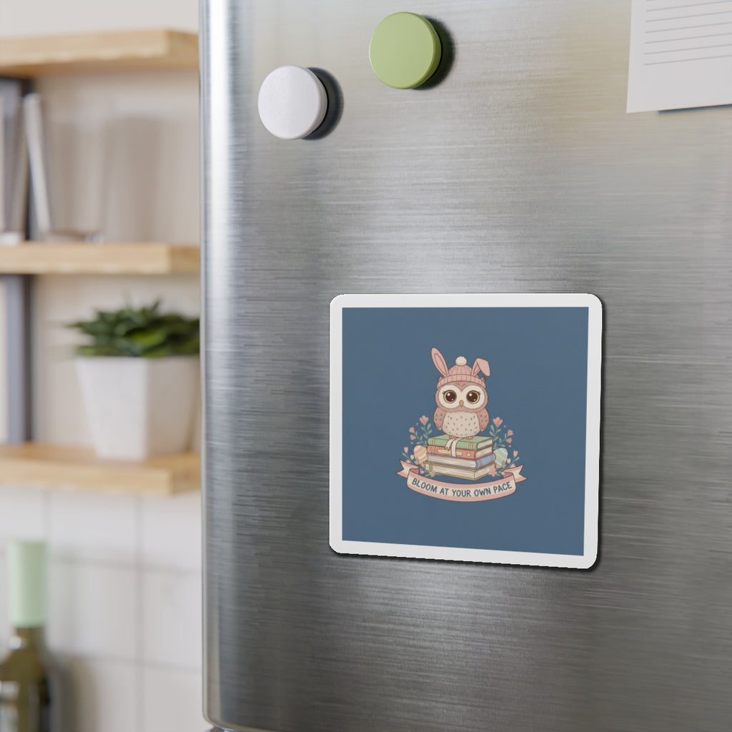 Bunny Die-Cut Magnet – Bloom at Your Own Pace