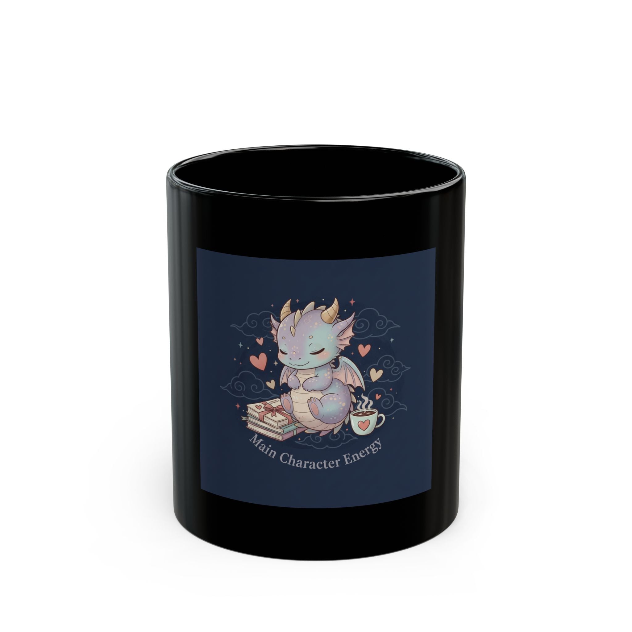 Honeybees Black Mug 11oz – Main Character Energy
