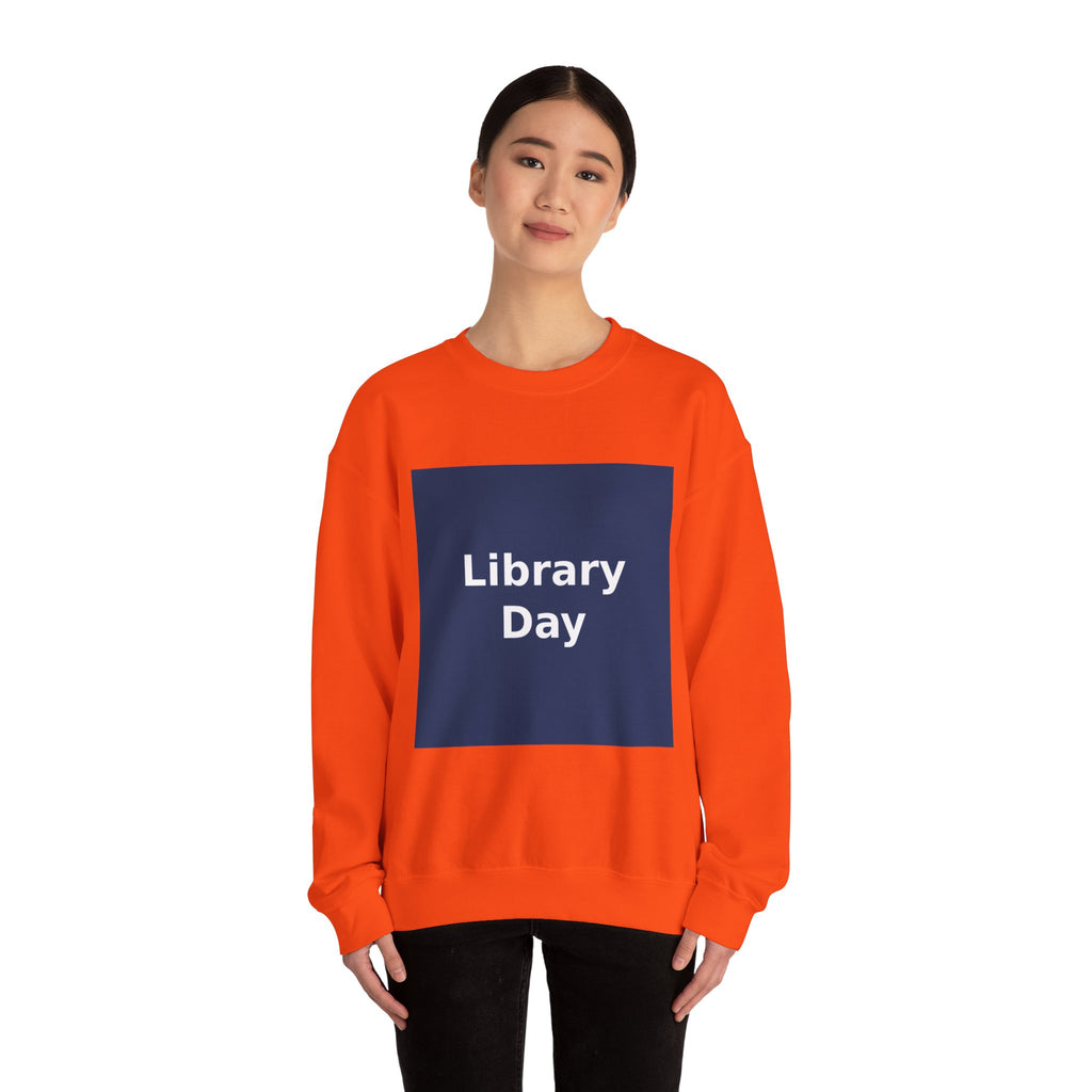 "Library Day" Black Cat Crewneck | College Girl Gift | Fashion | KayKay Classics