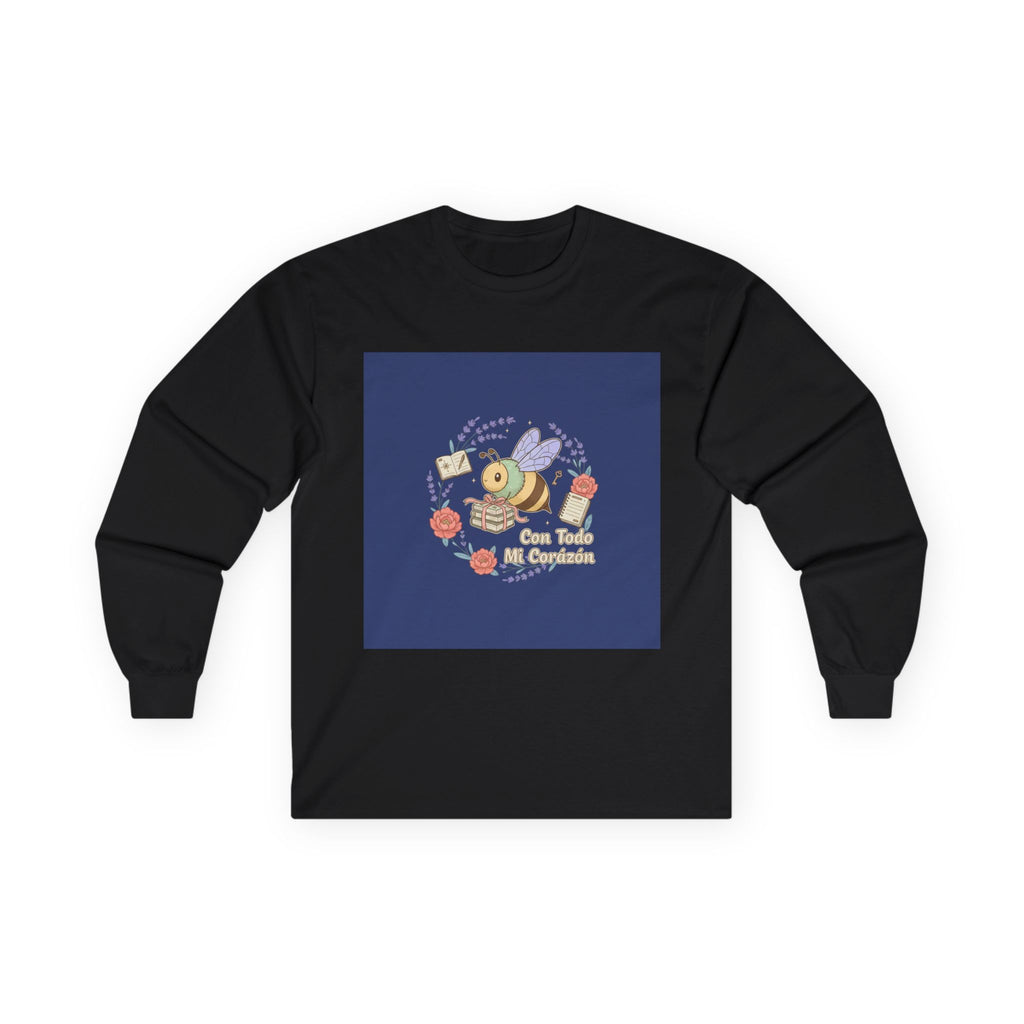Con Todo Mi Corazón Bee Long Sleeve Tee