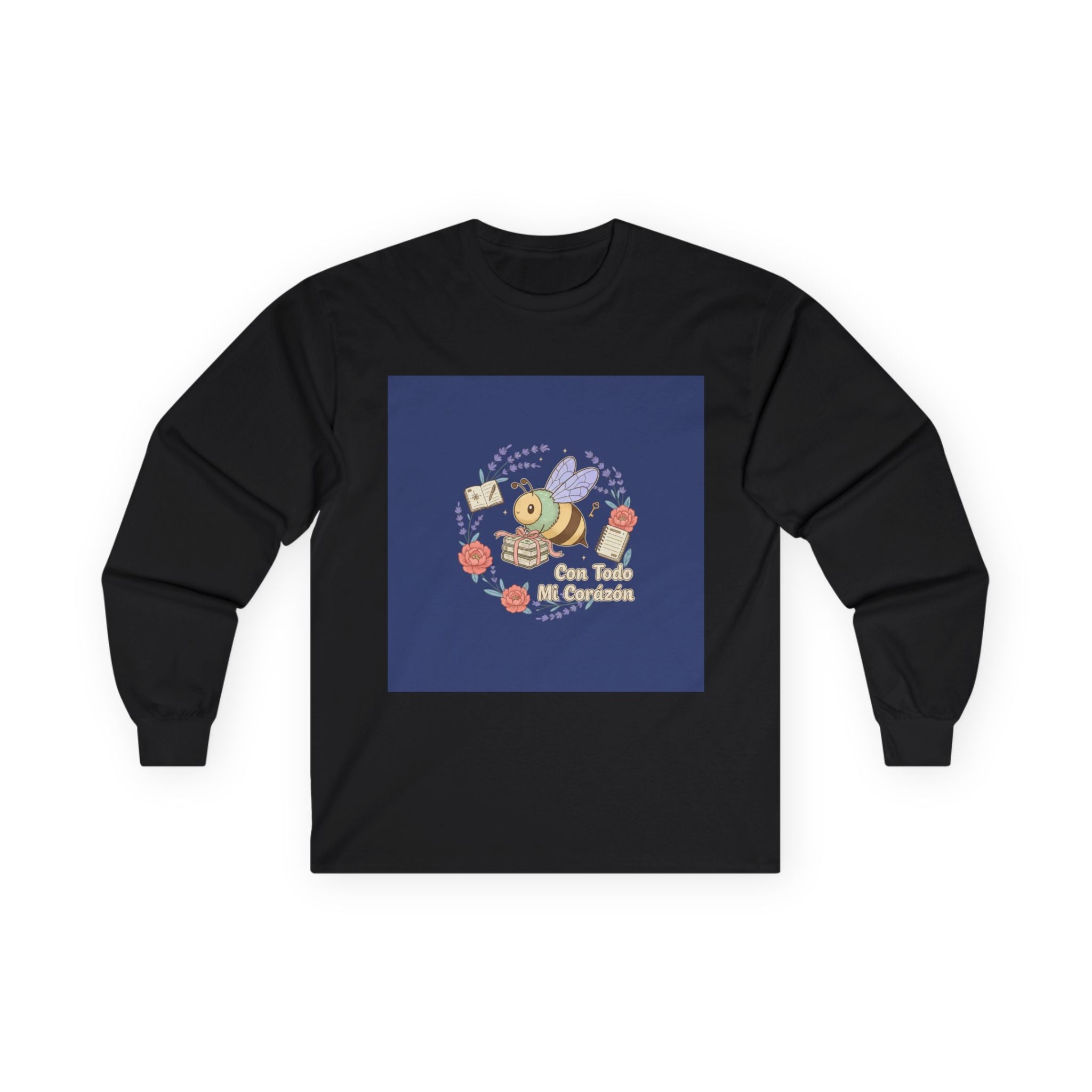 Con Todo Mi Corazón Bee Long Sleeve Tee