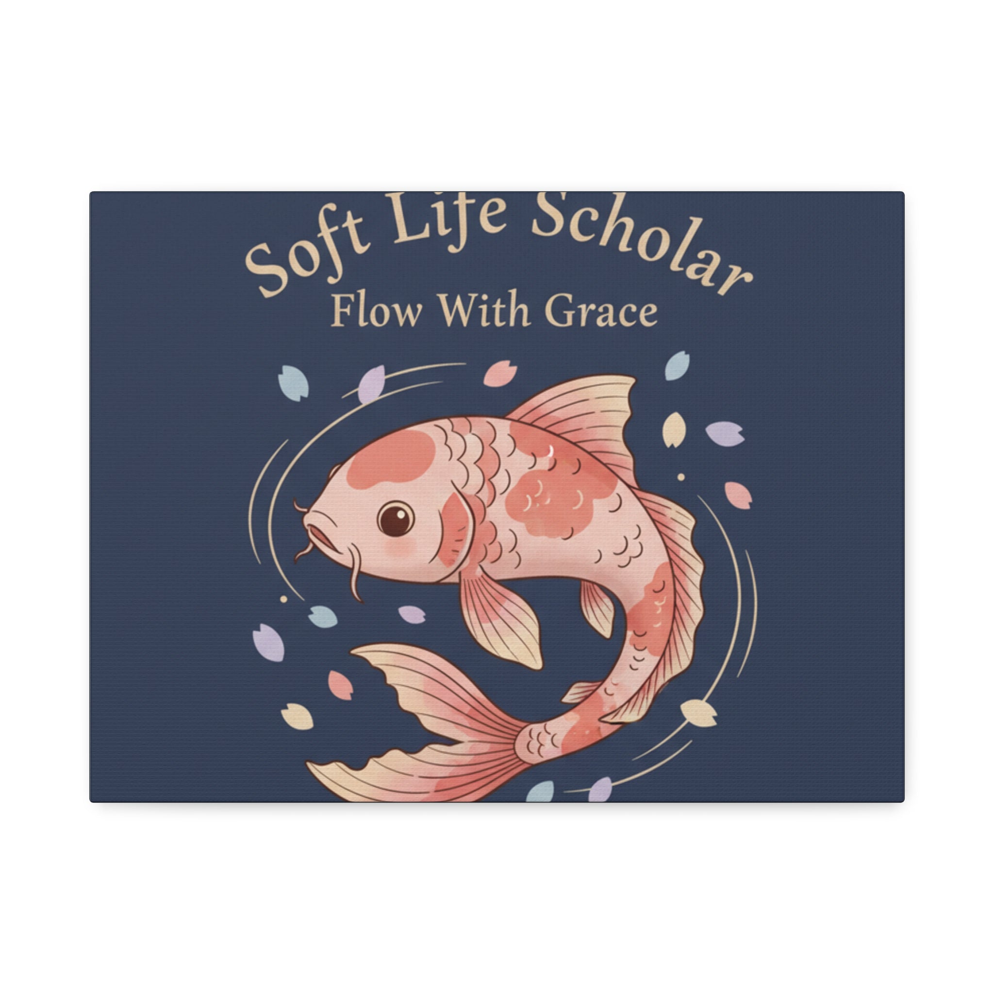 Koi Canvas Print – Soft Life Scholar Flow With Grace