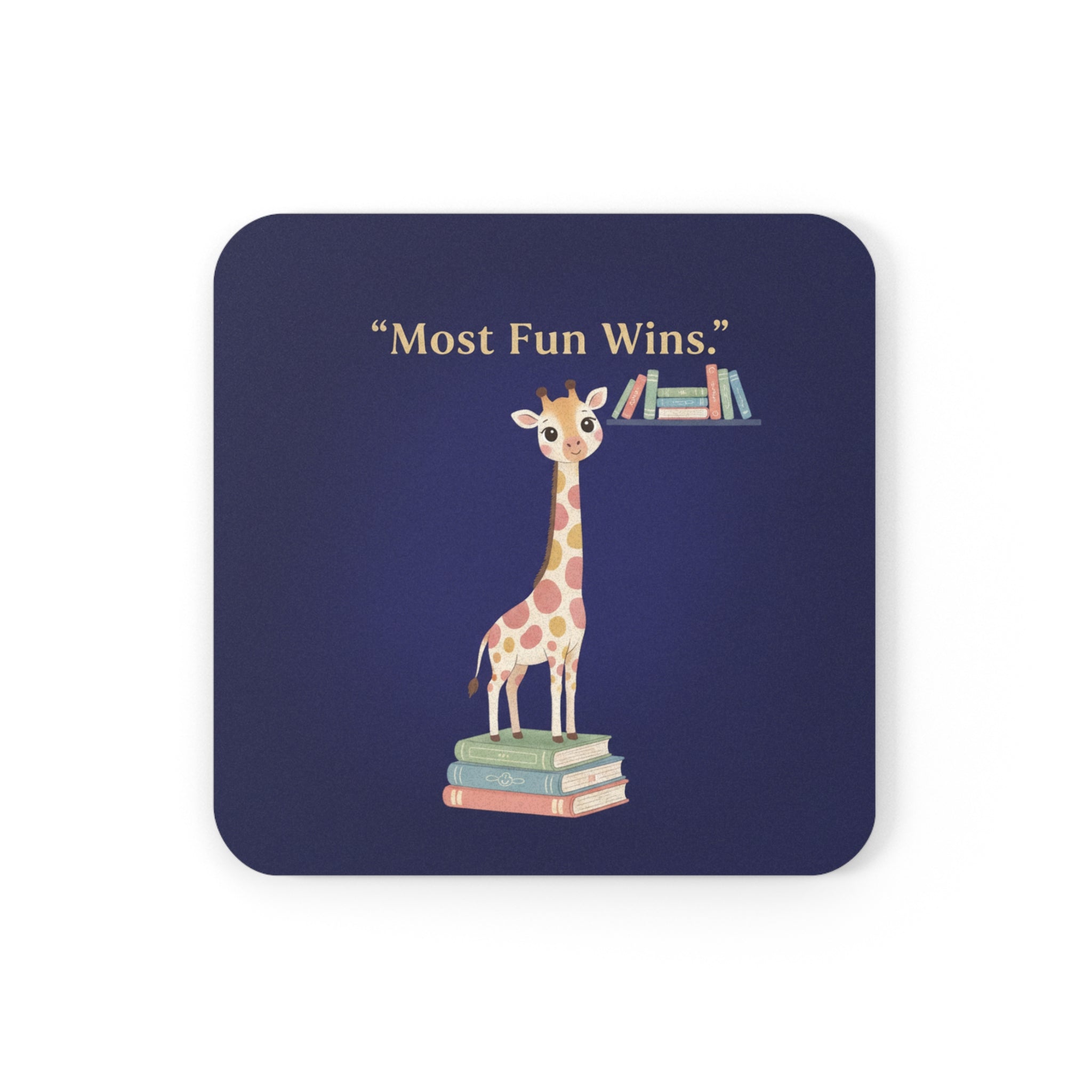 Giraffe Cork Coaster – Most Fun Wins