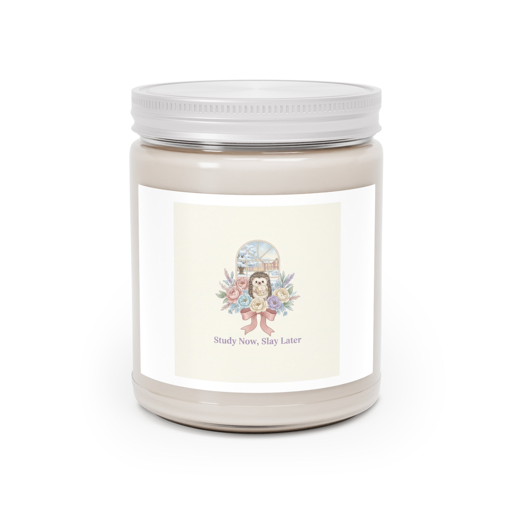 Study Now, Slay Later Hedgehog Scented Candle