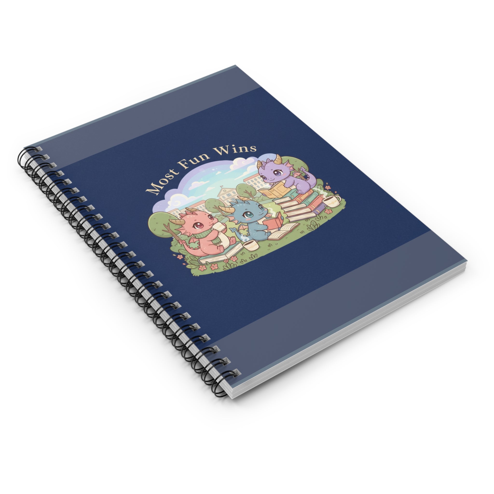 Baby Dragons Spiral Notebook – Most Fun Wins