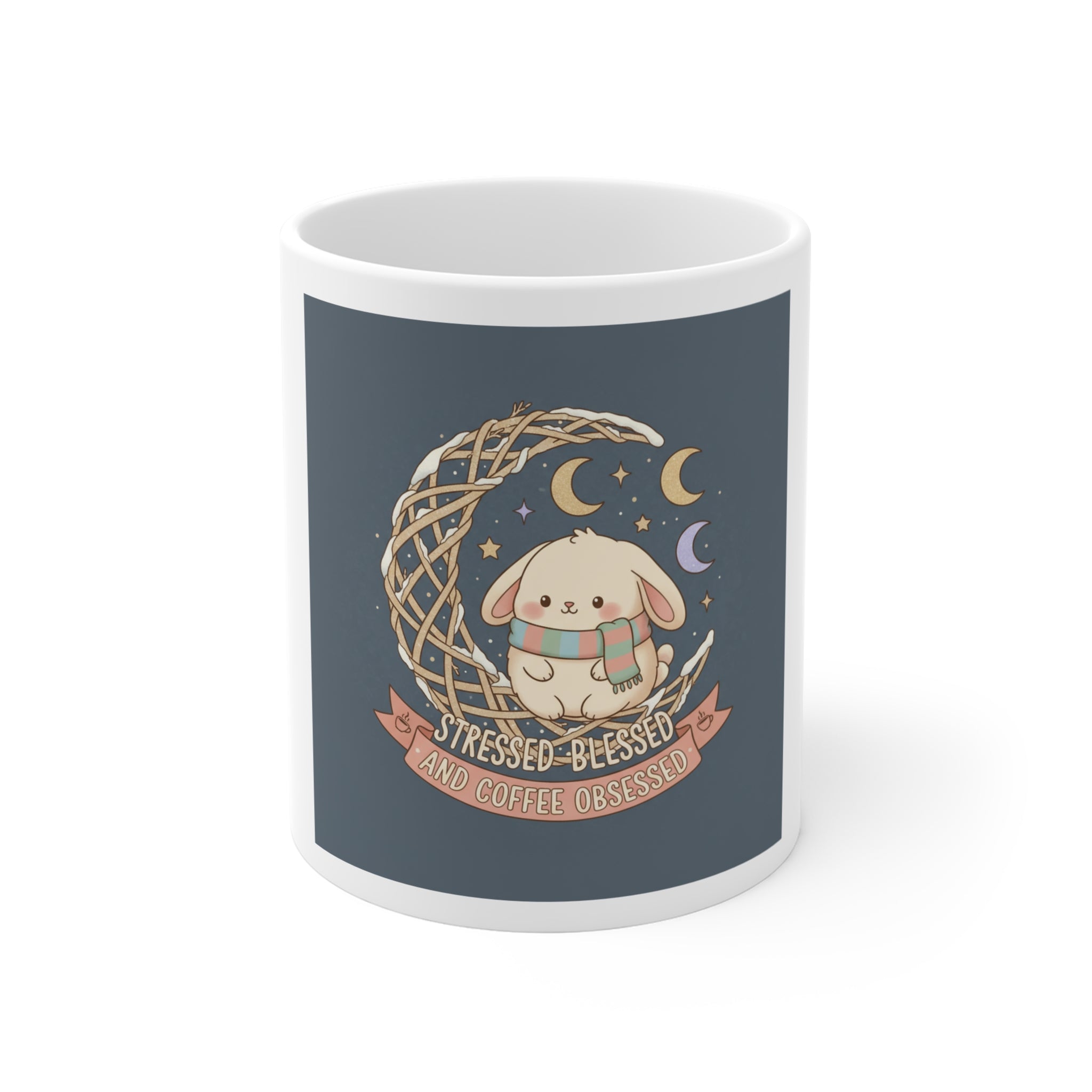 Stressed Blessed and Coffee Obsessed Mug 11oz