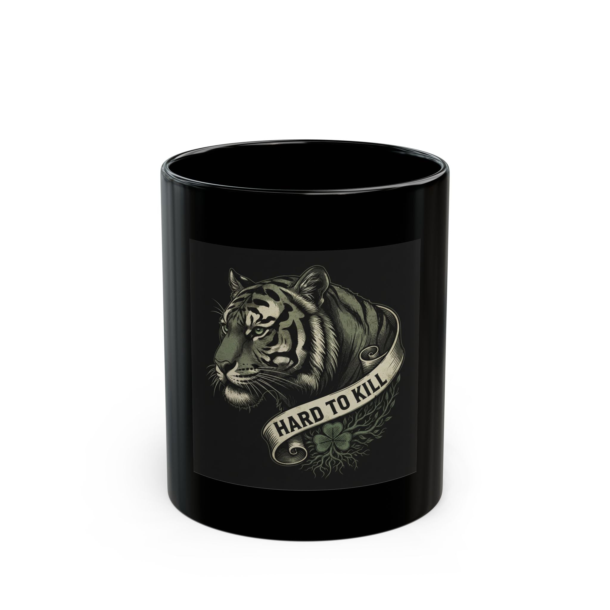 Hard to Kill Tiger Black Mug 11oz
