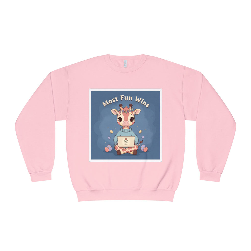 Giraffe Crewneck Sweatshirt – Most Fun Wins