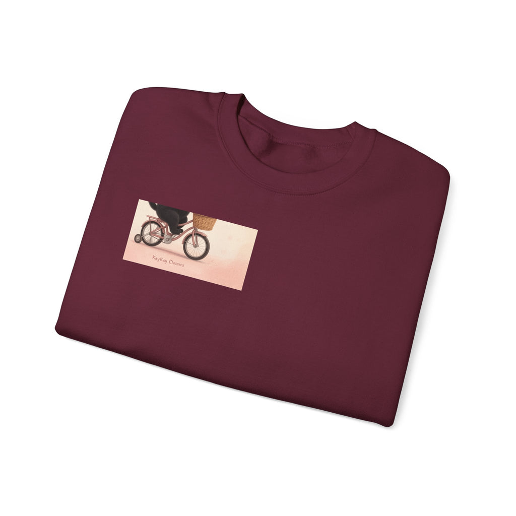 "Life Behind Bars" Black Cat Crewneck | College Girl Gift | Fashion | KayKay Classics